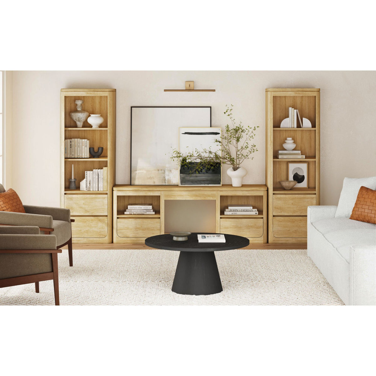 Rosalie TV Console in Black by Elements International, view 13