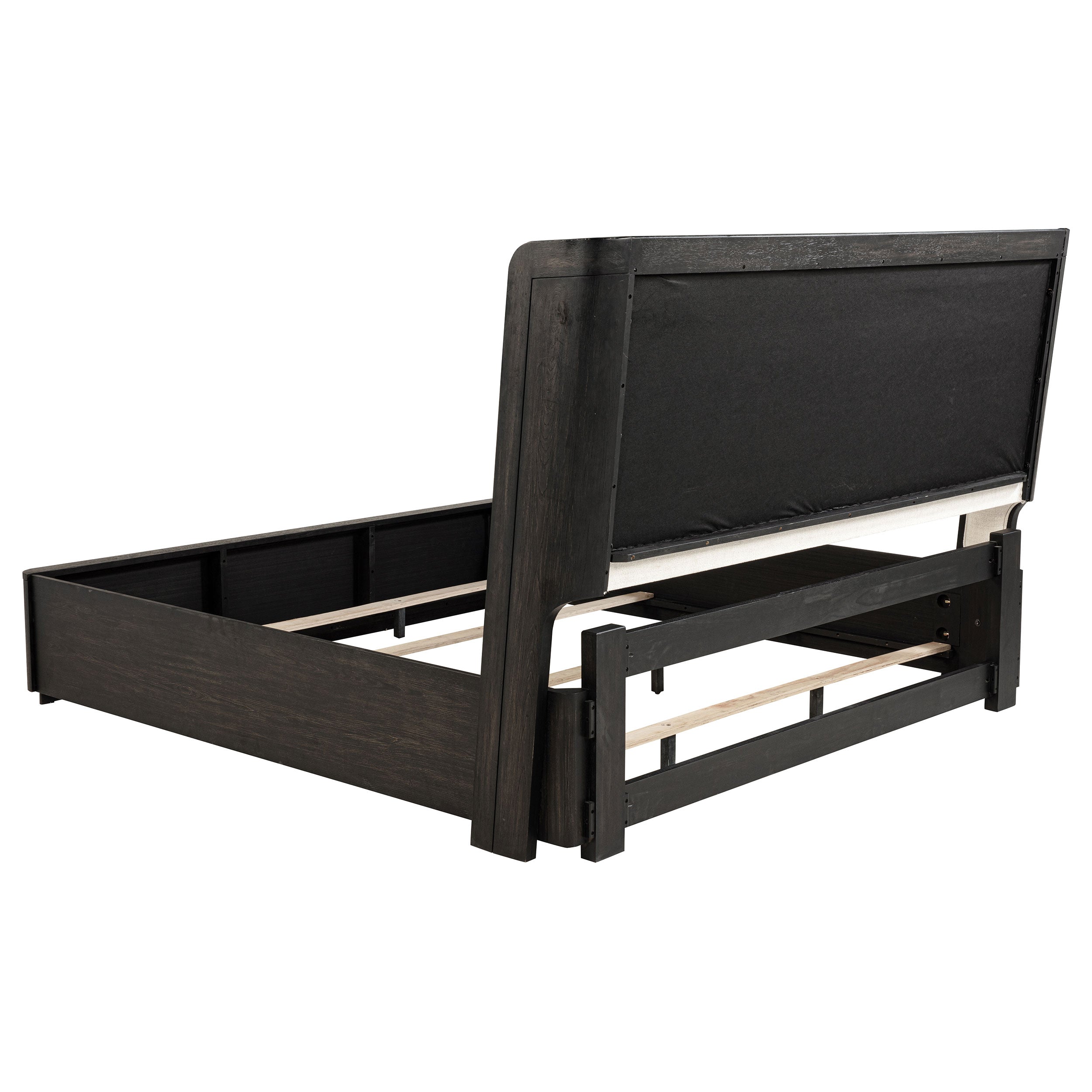 Leandro 4-piece Eastern King Bedroom Set Burnished Black — view 4