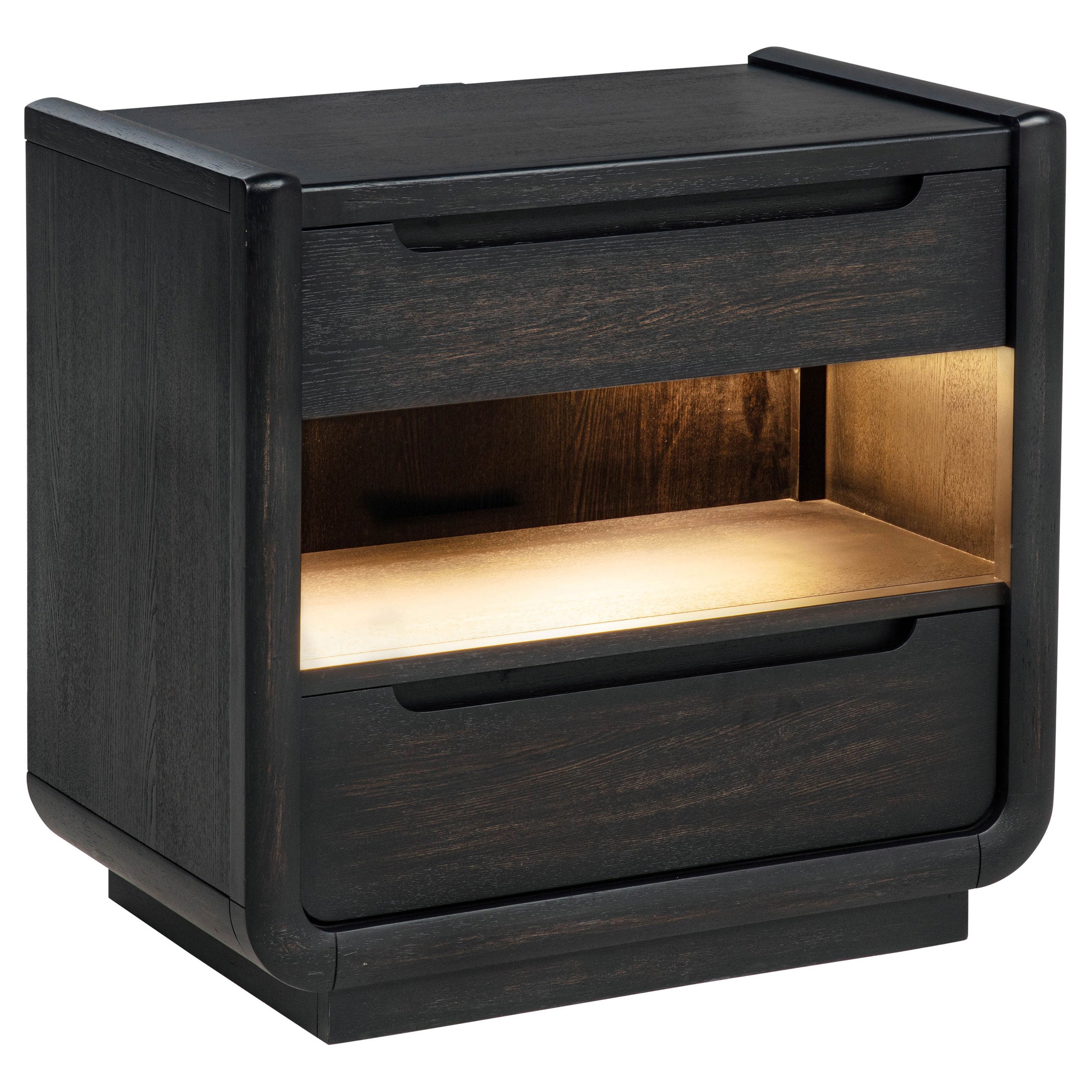 Leandro 4-piece California King Bedroom Set Burnished Black — view 5