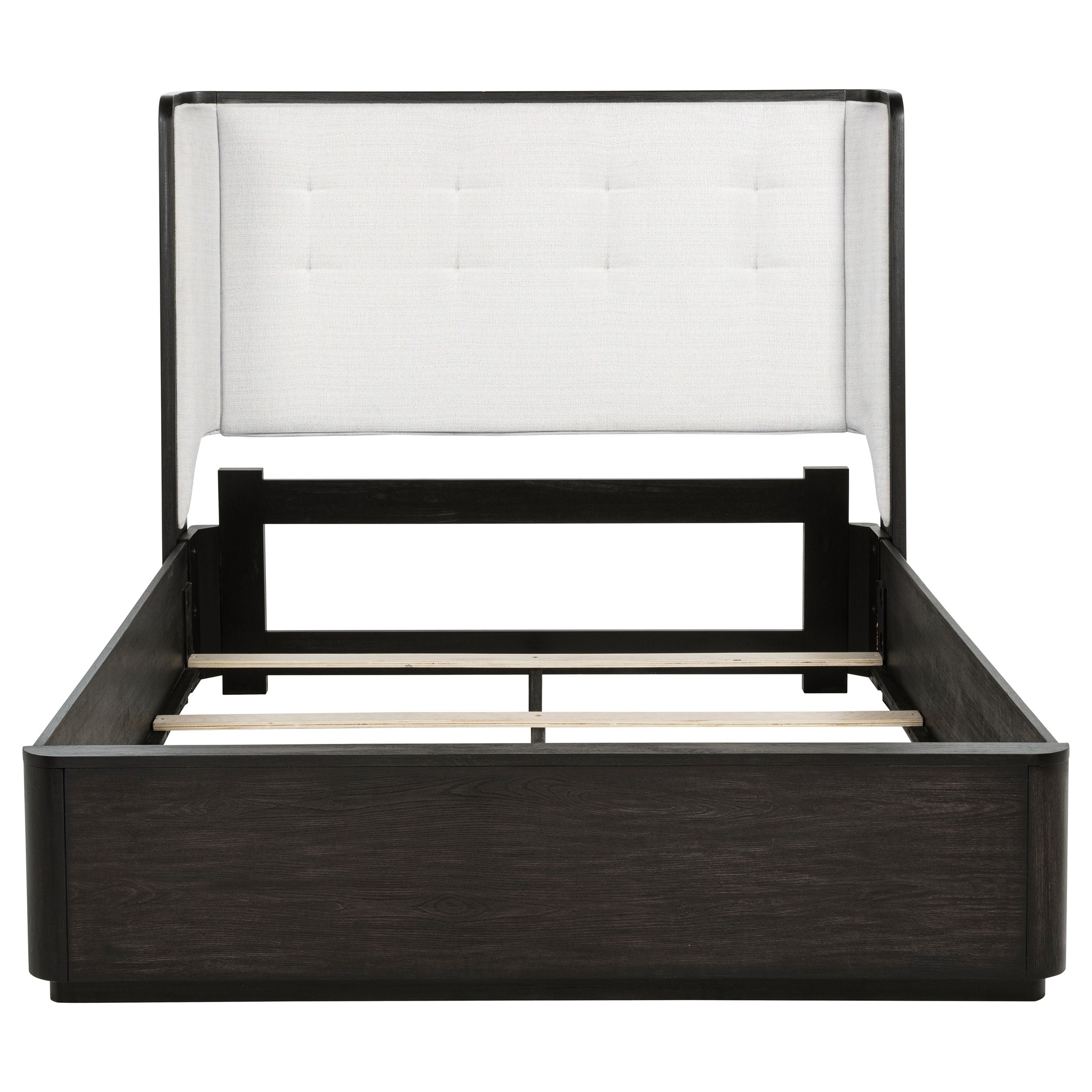 Leandro 55-inch Queen Wingback Bed Burnished Black — view 4