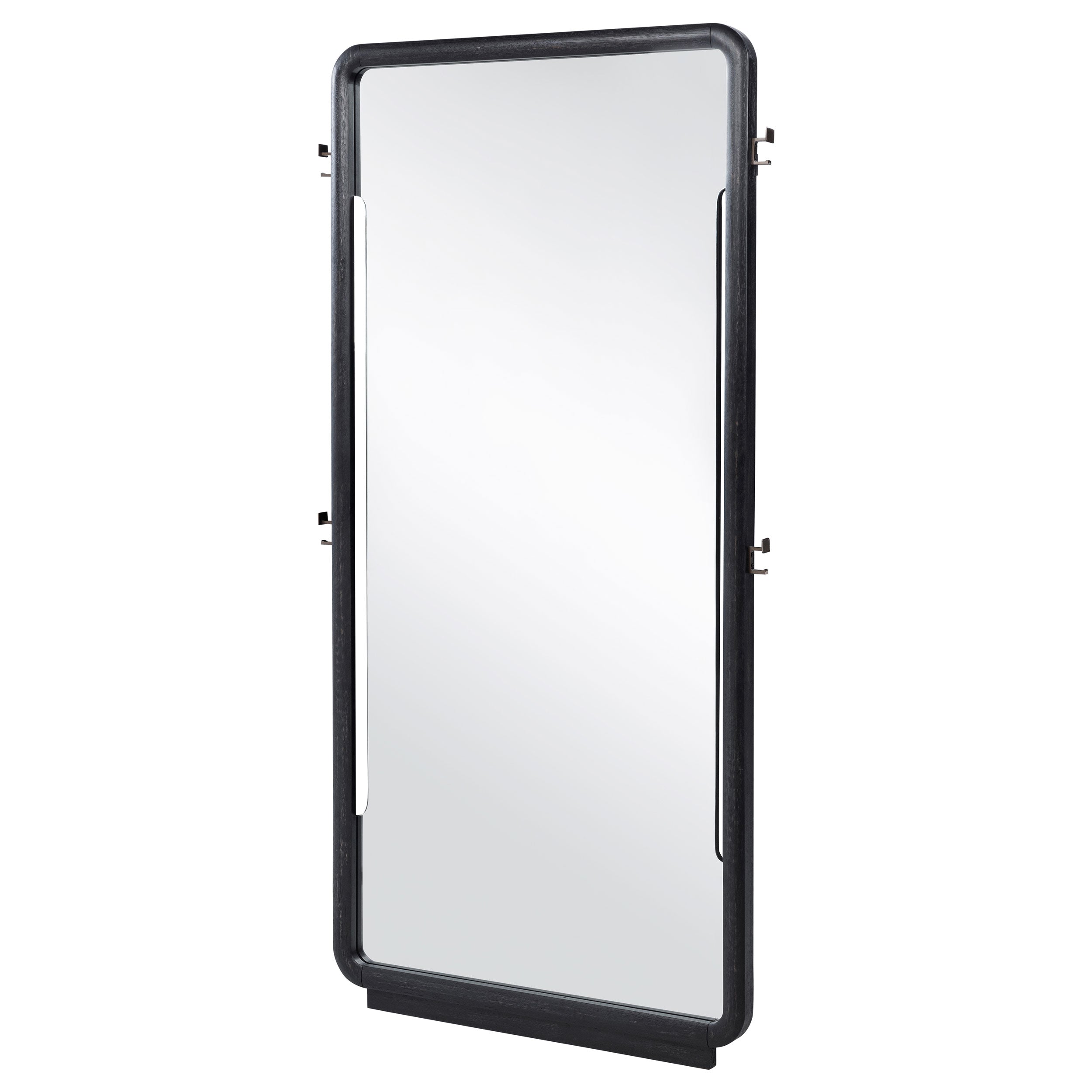 Leandro 76-inch Full Length Floor Mirror Burnished Black — view 4