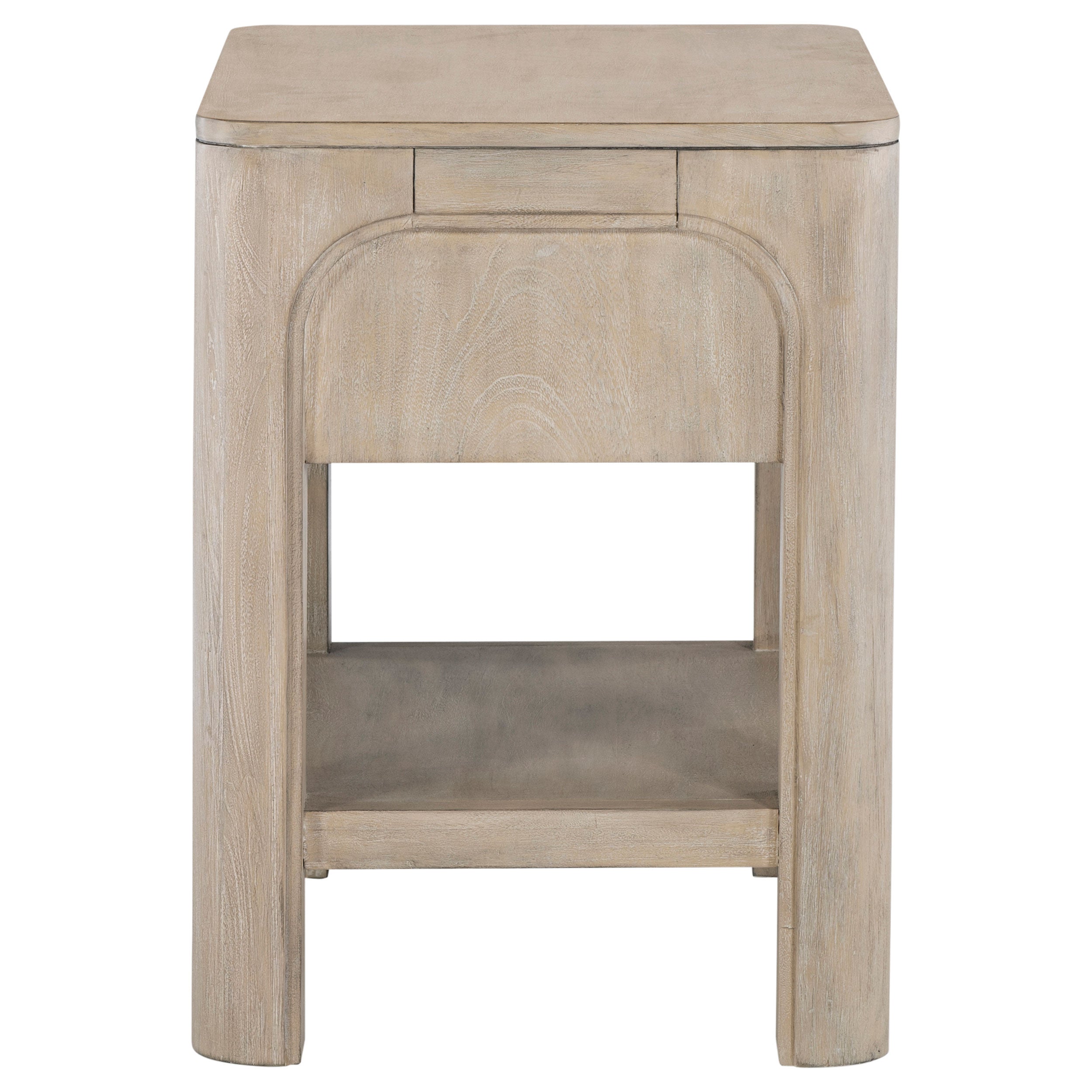 Solano 1-drawer Nightstand Bedside Table Weathered Mango — view 5