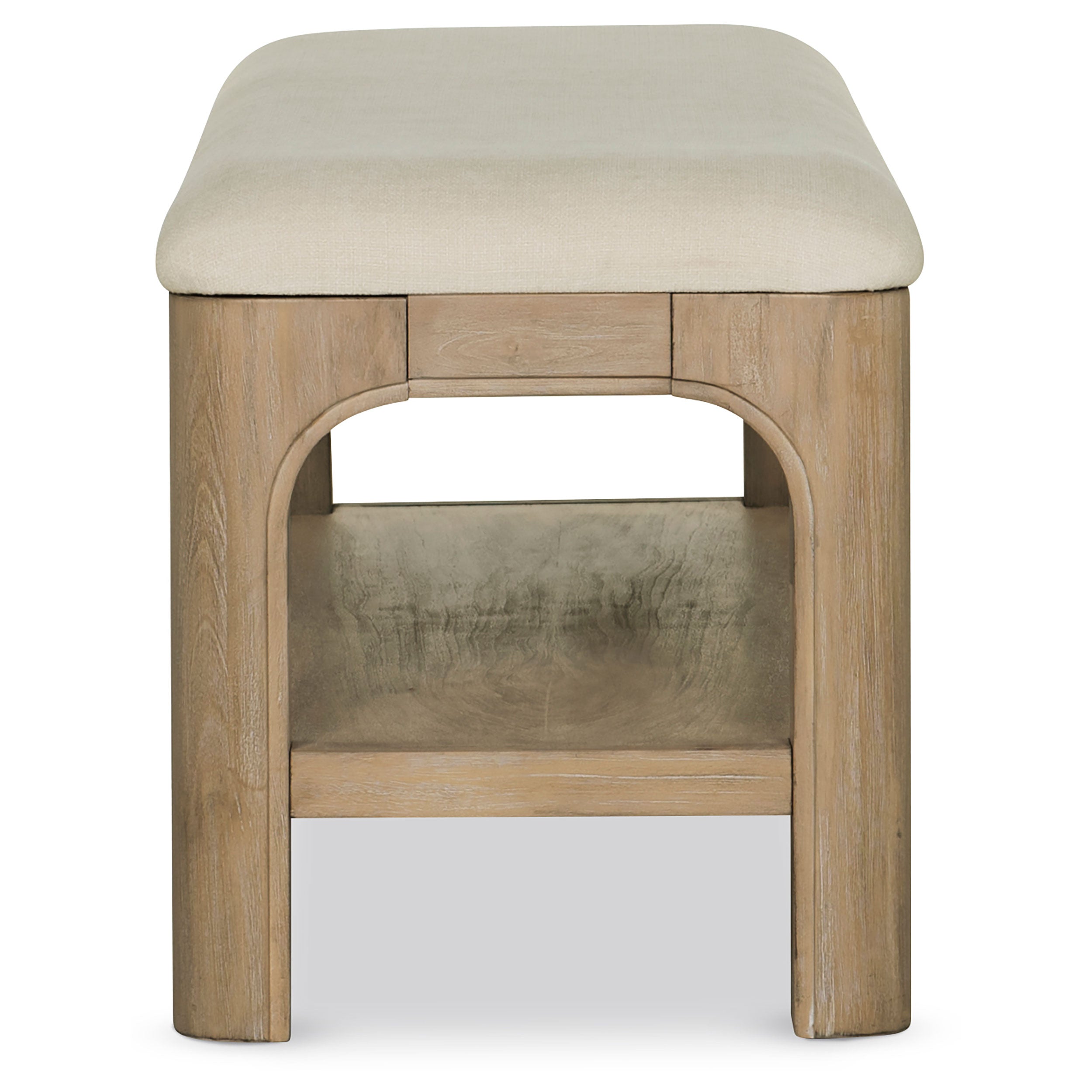 Solano 52-inch Bedroom Bed End Bench Weathered Mango — view 4