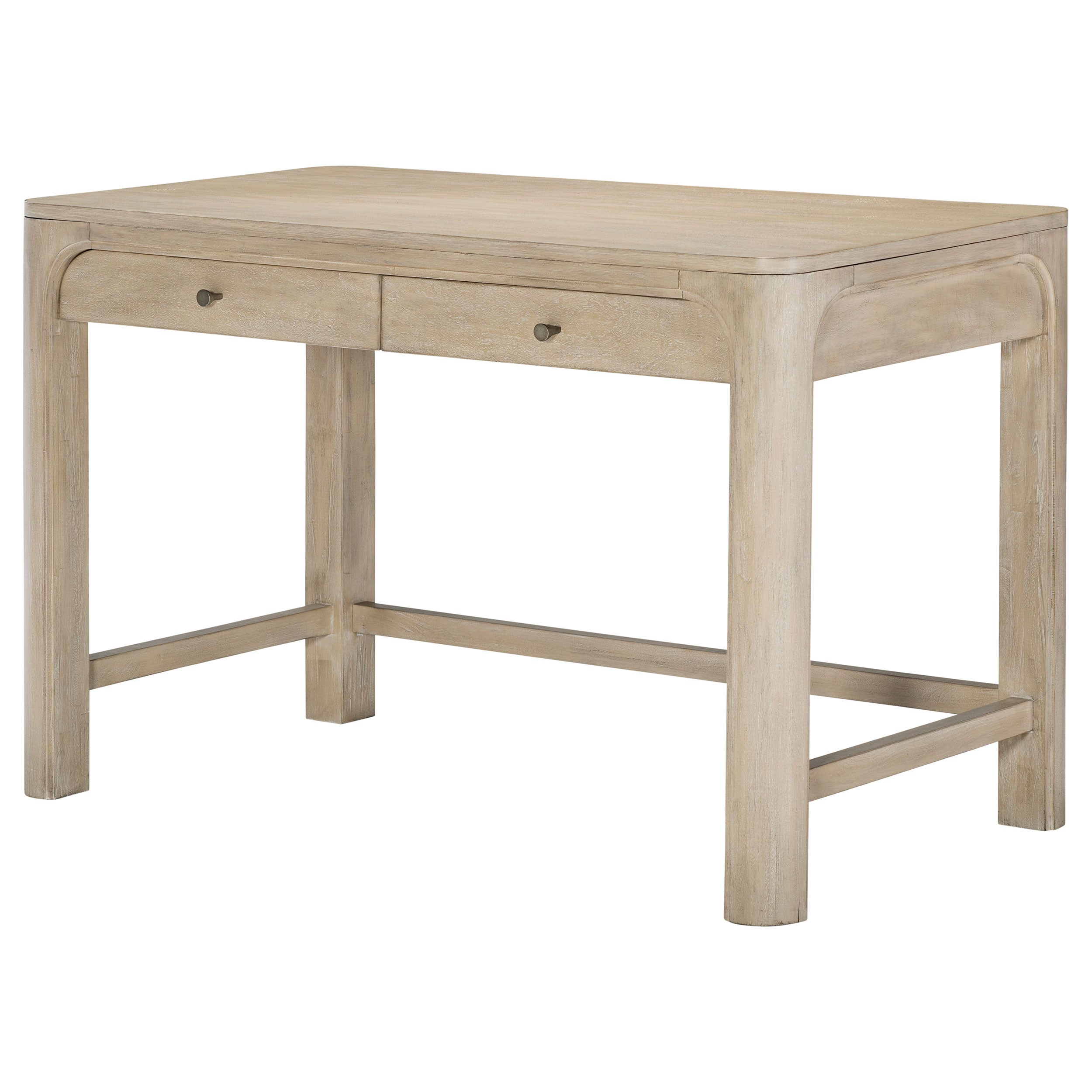 Solano 2-drawer Makeup Table Vanity Desk Weathered Mango — view 4