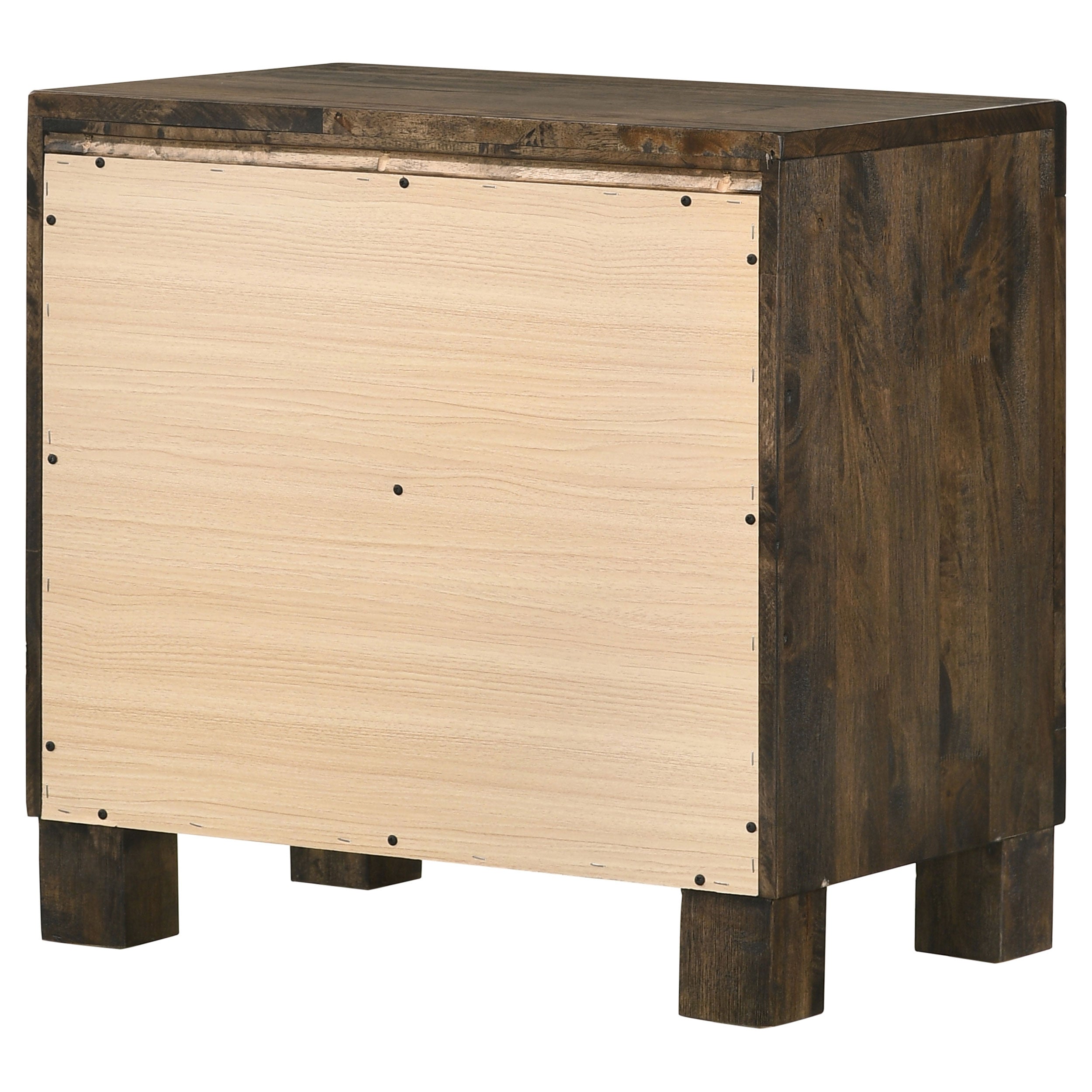 Woodmont 2-drawer Nightstand Rustic Golden Brown — view 8