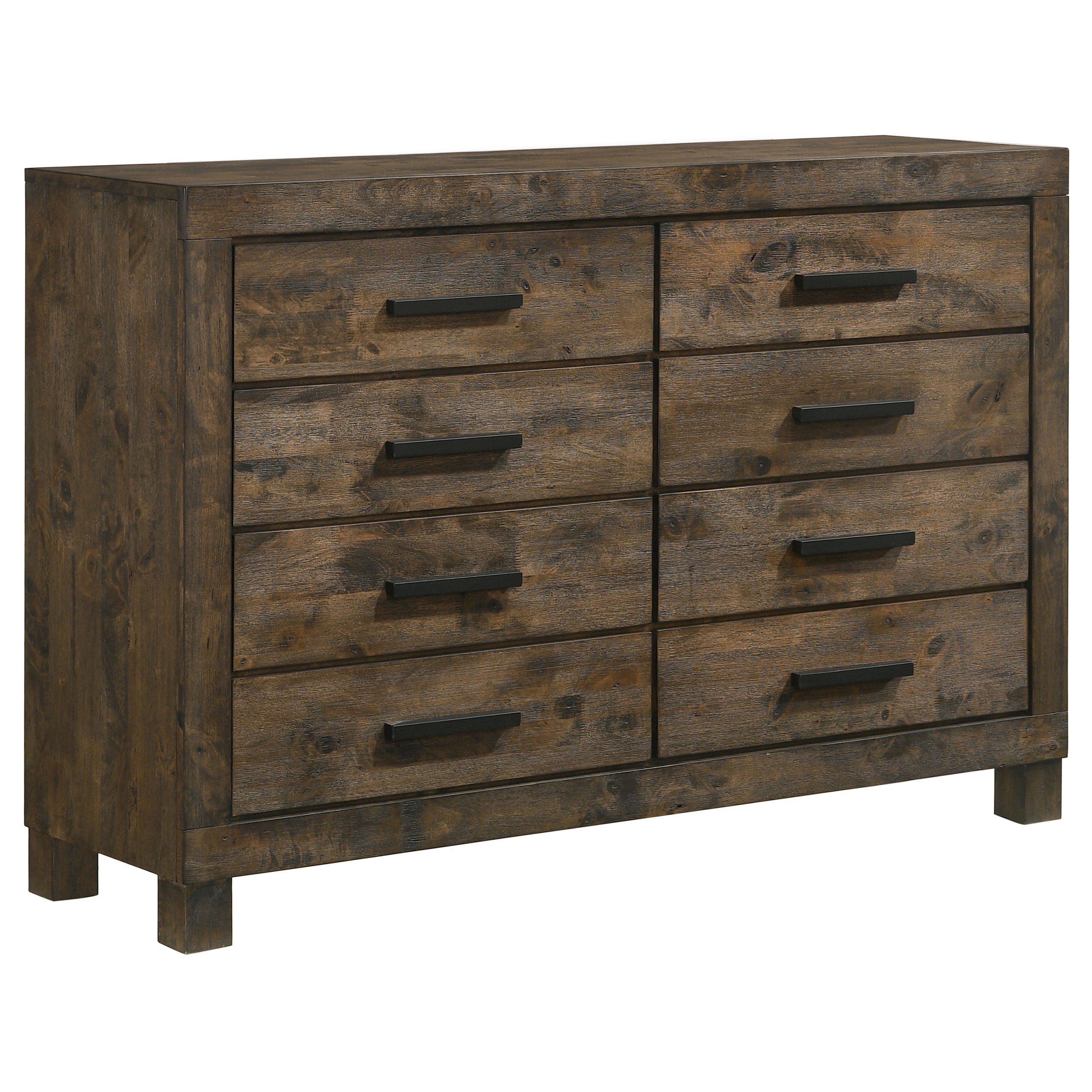 Woodmont 8-drawer Dresser Rustic Golden Brown — view 1