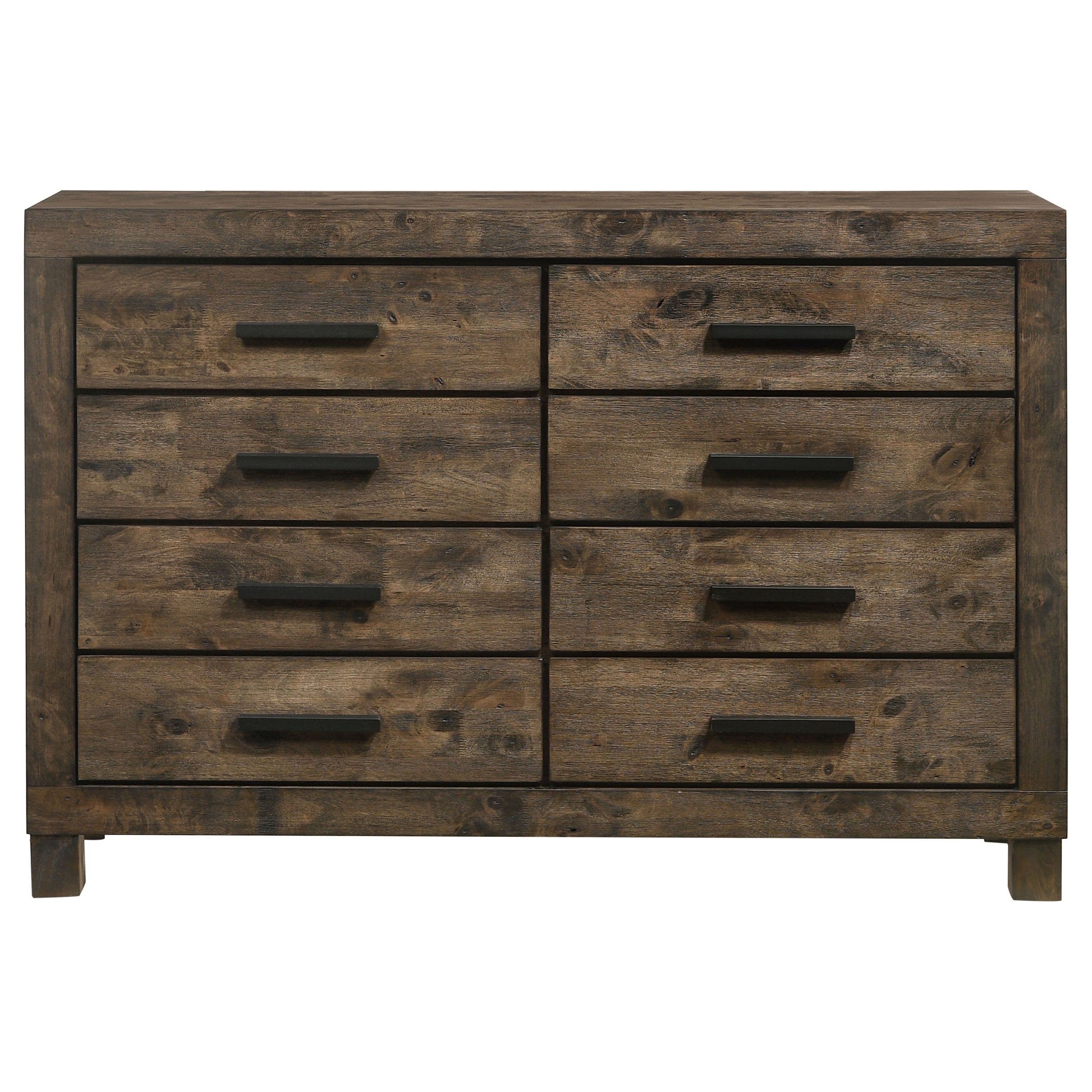 Woodmont 8-drawer Dresser Rustic Golden Brown — view 3