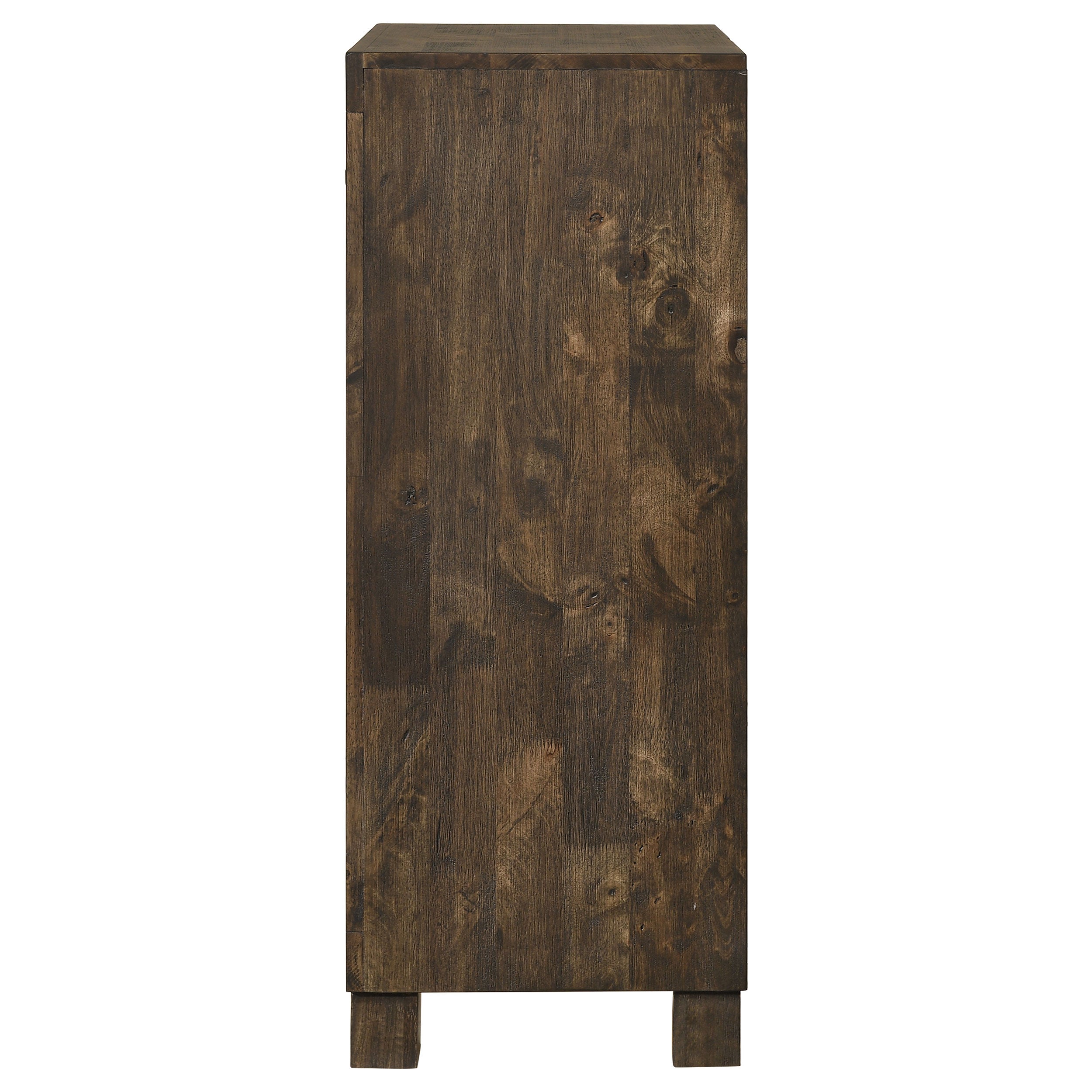 Woodmont 5-drawer Bedroom Chest Rustic Golden Brown — view 5