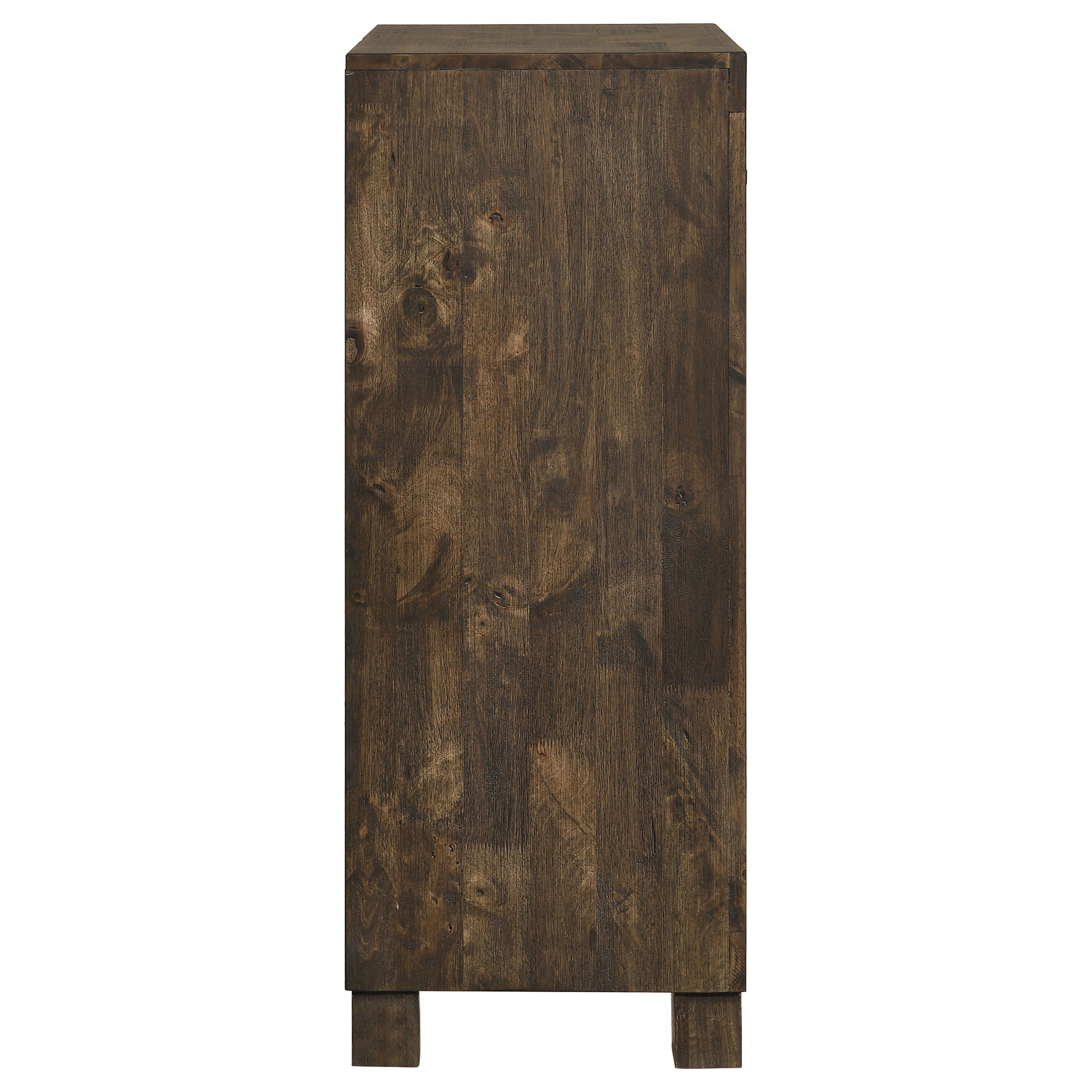 Woodmont 5-drawer Bedroom Chest Rustic Golden Brown — view 9