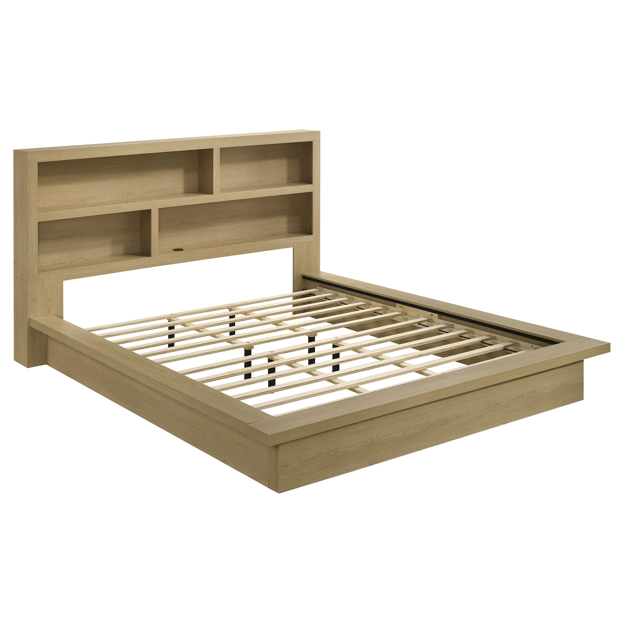 Hendricks 5-piece Eastern King Bedroom Set Light Oak — view 2