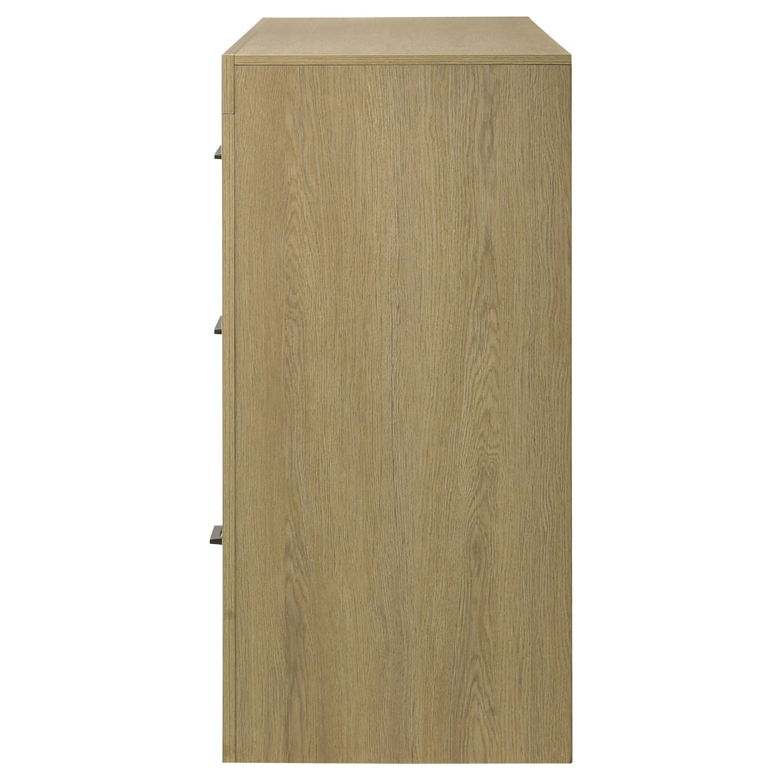 Hendricks 6-drawer Bedroom Dresser Storage Cabinet Light Oak — view 4
