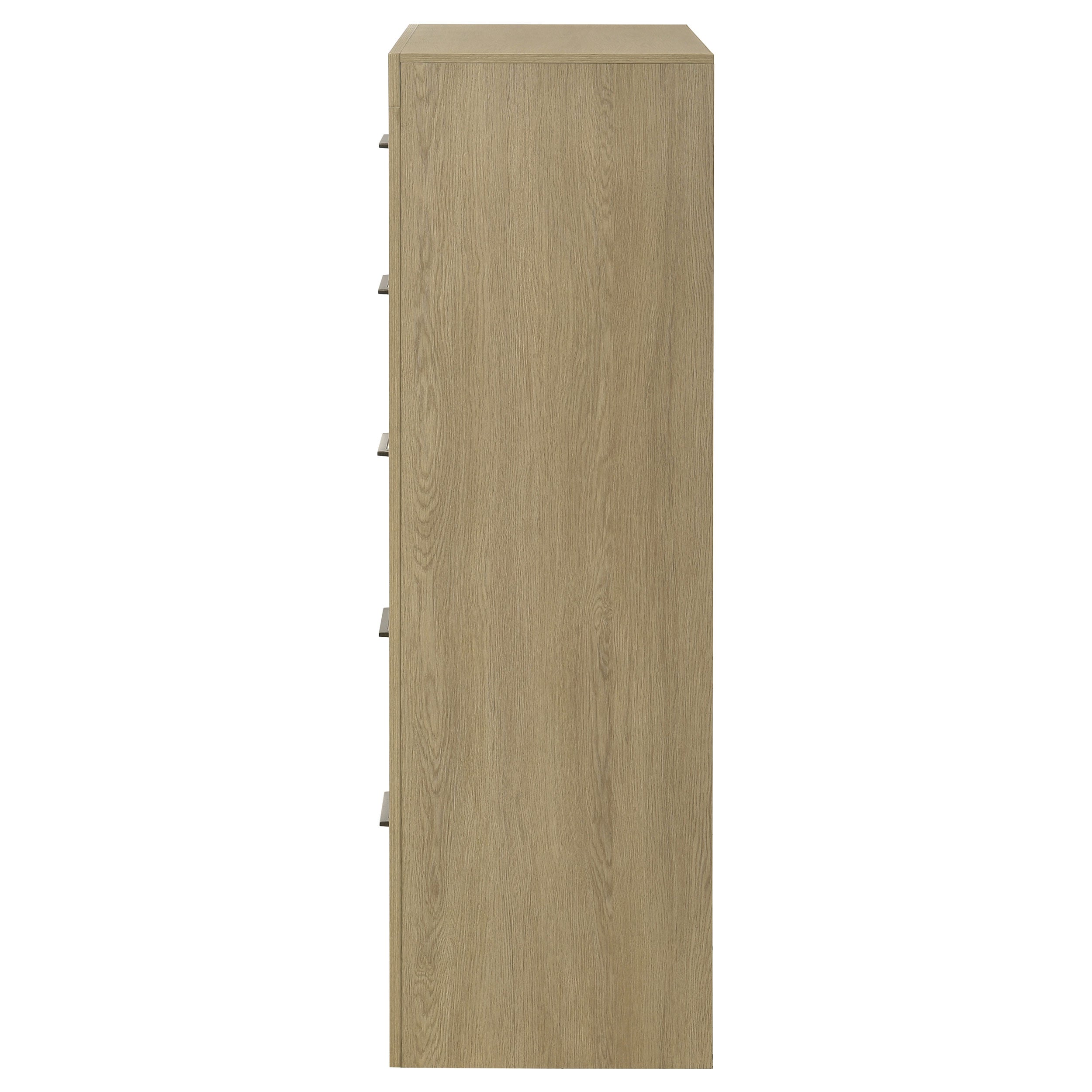 Hendricks 5-drawer Bedroom Chest of Drawers Light Oak — view 4