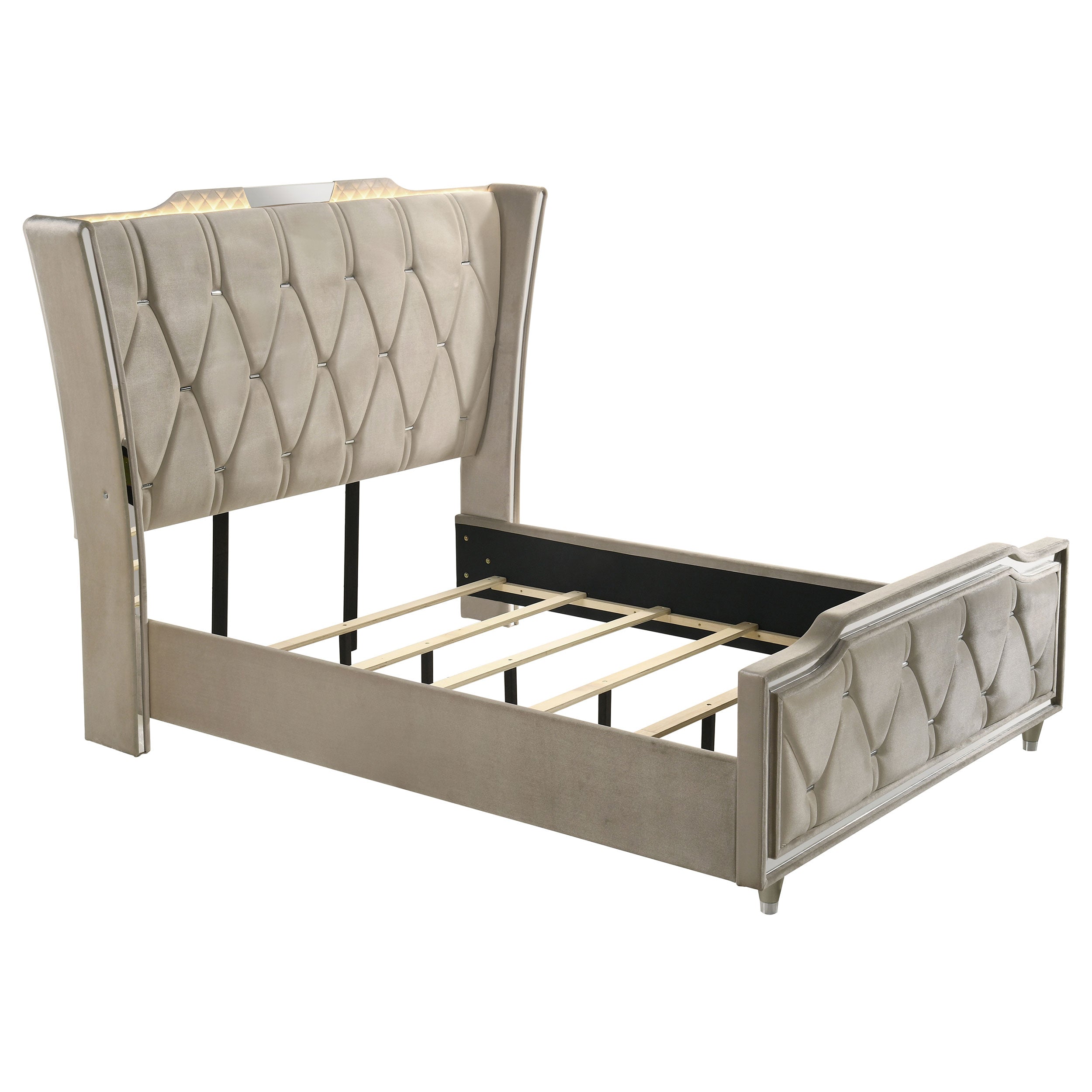Lorient 5-piece Queen Bedroom Set Ivory and Camel — view 3