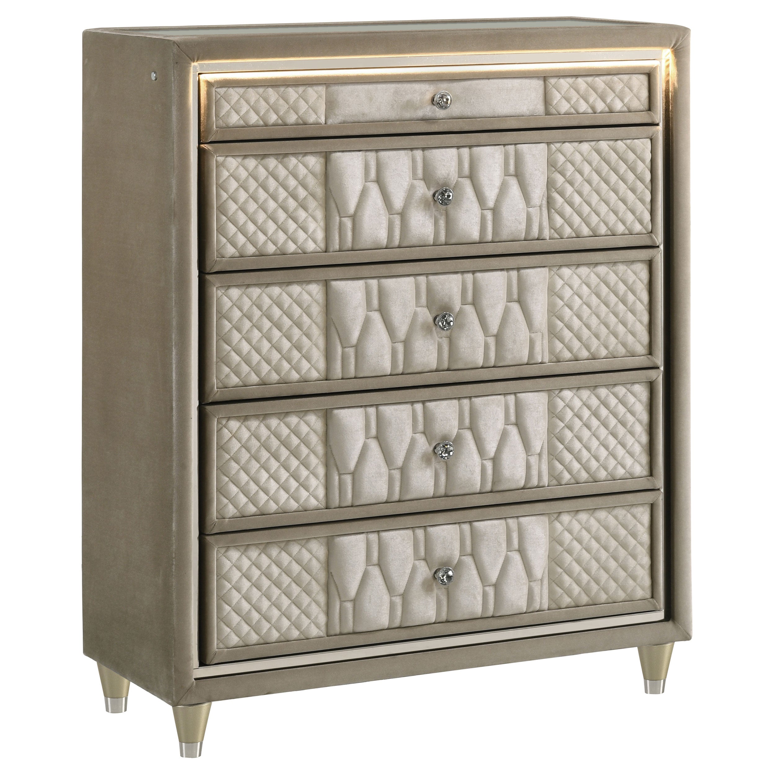 Lorient 5-piece Queen Bedroom Set Ivory and Camel — view 11