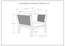 Cayman - Outdoor Conversation Chair - Slate Gray