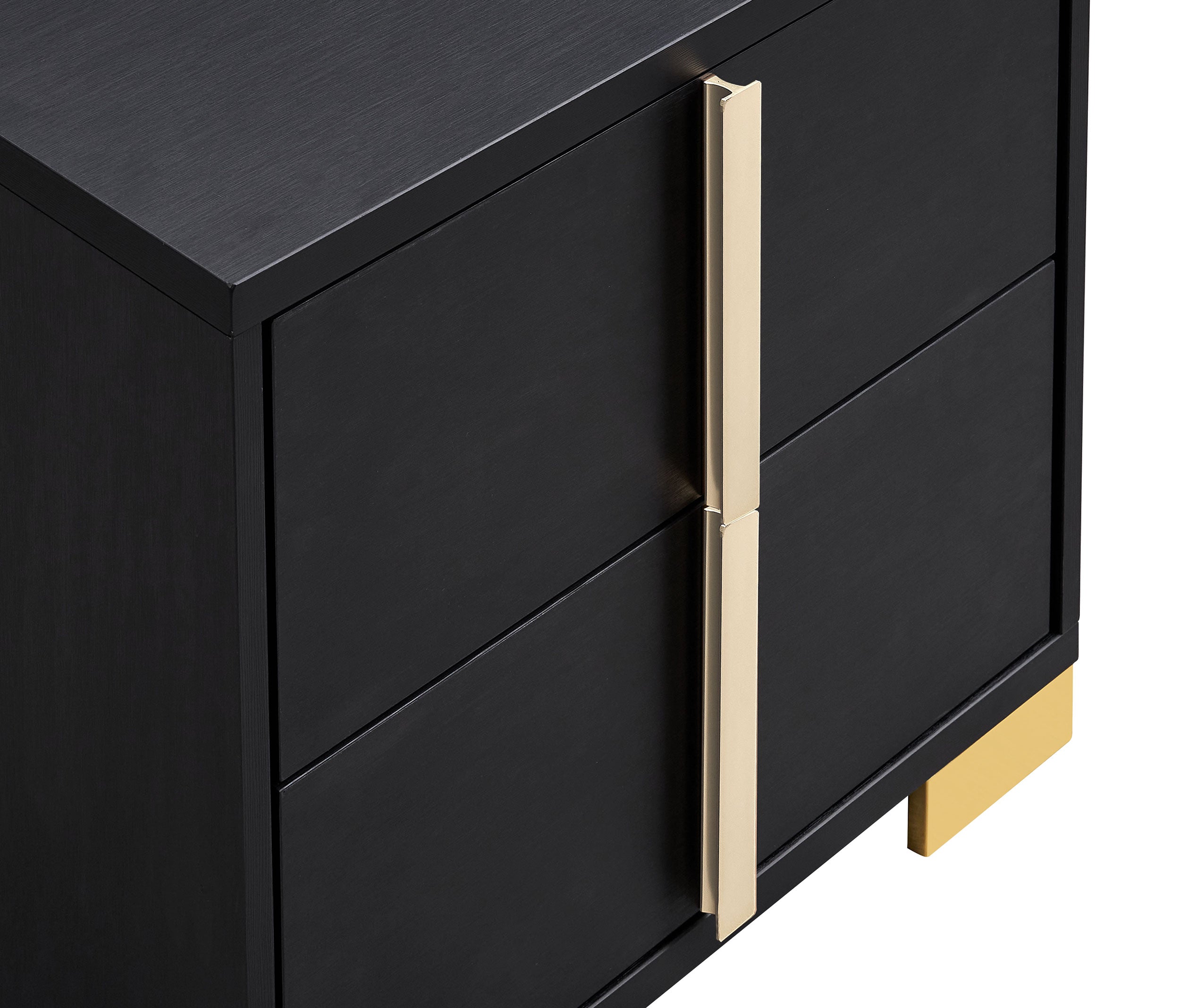 Marceline 2-drawer Nightstand Black — view 10