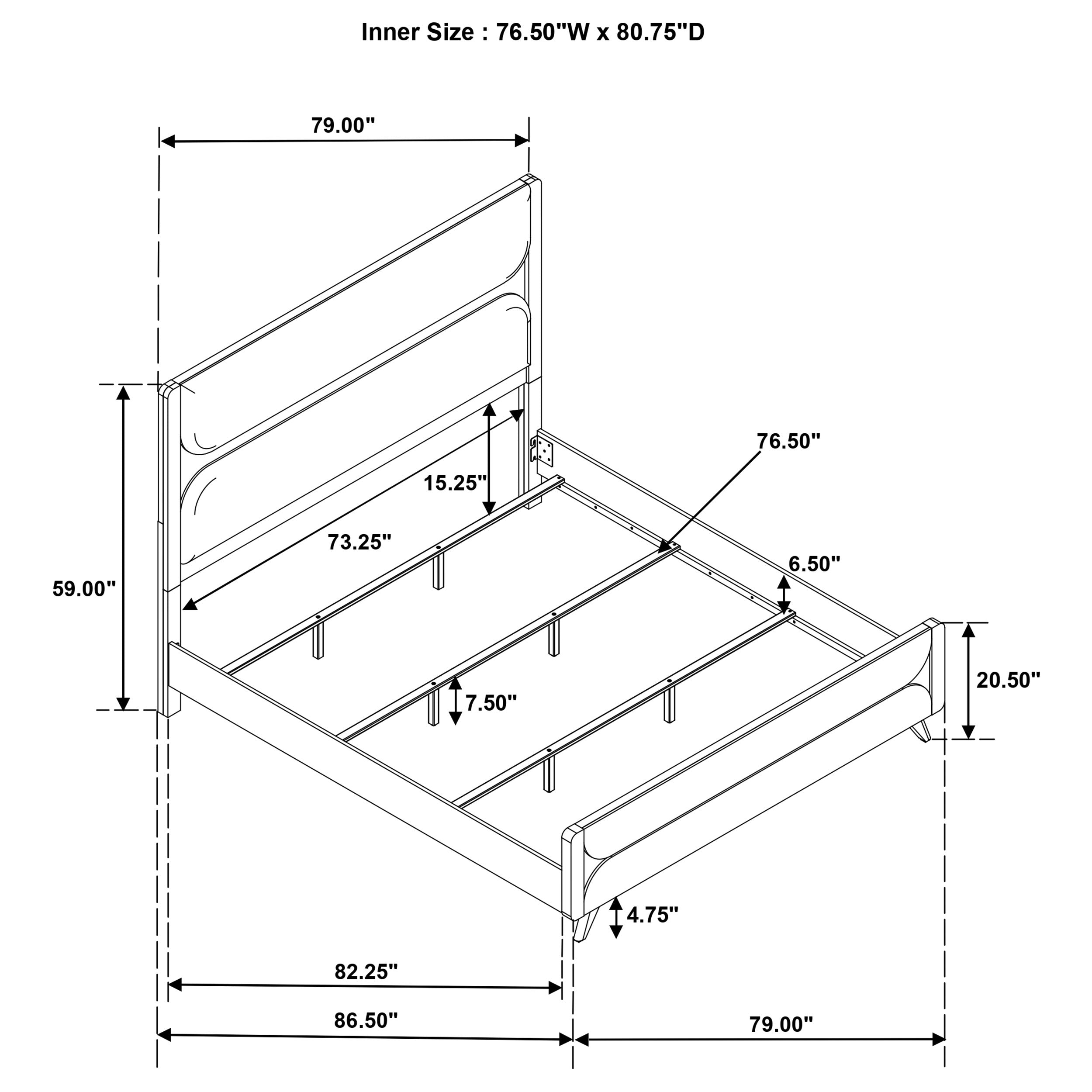 Bennett 5-piece Eastern King Bedroom Set Light Oak — view 16