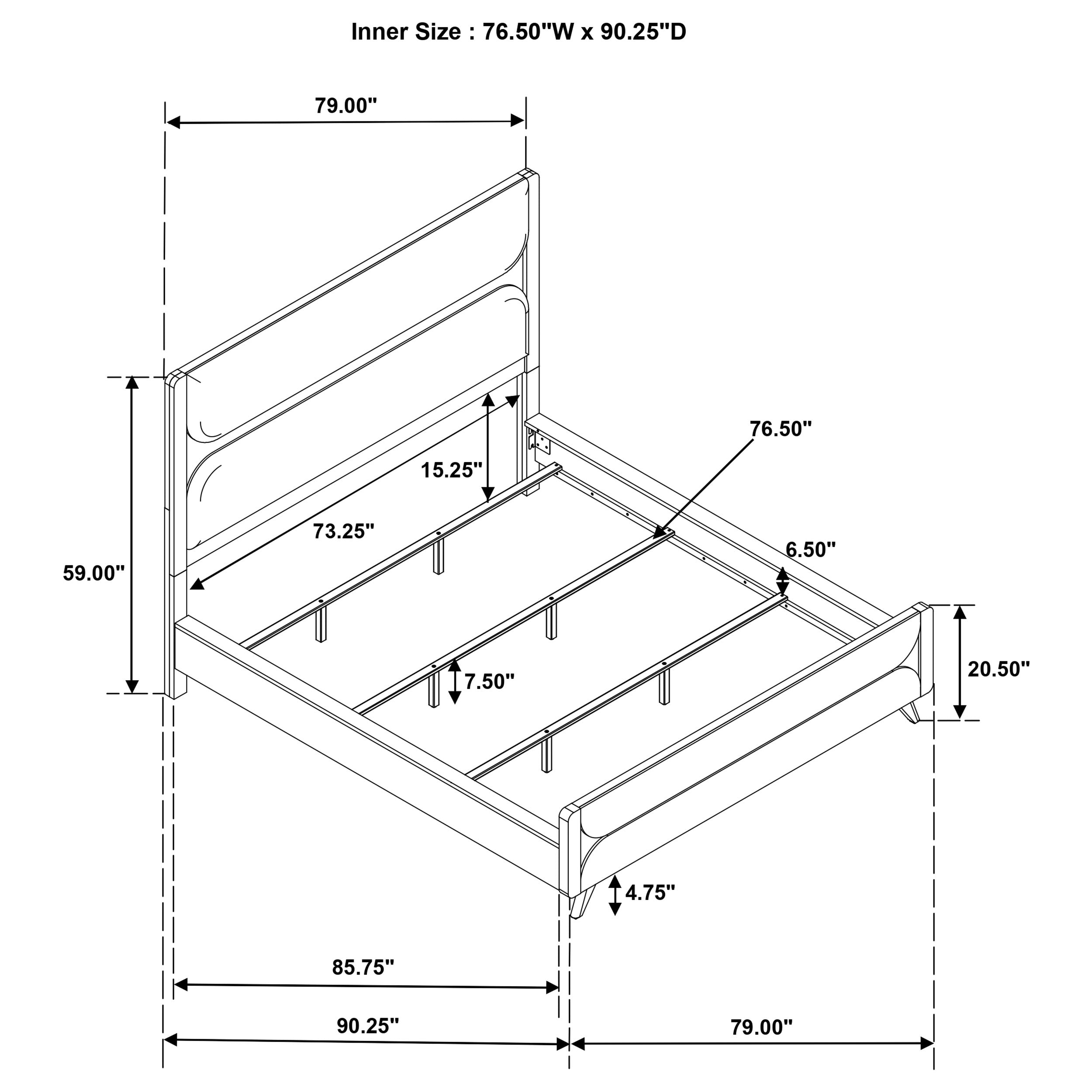 Bennett 4-piece California King Bedroom Set Light Oak — view 17