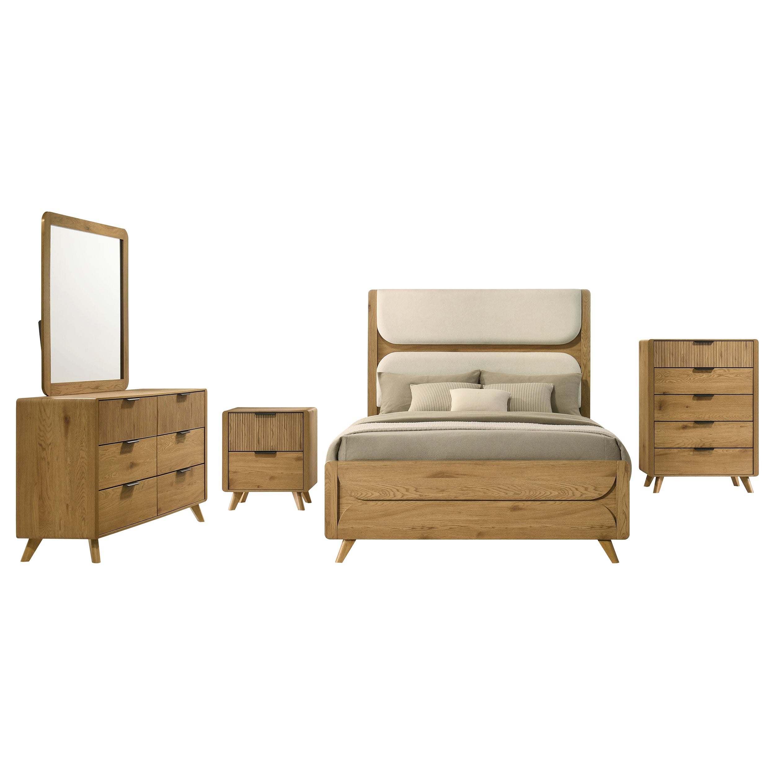 Bennett 5-piece California King Bedroom Set Light Oak — view 2