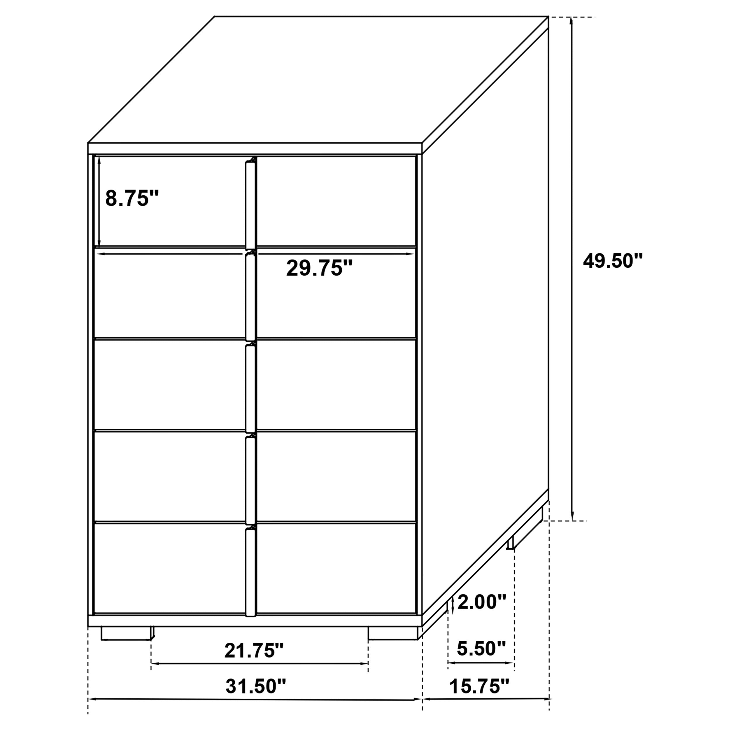 Marceline 5-piece Twin Bedroom Set White — view 20