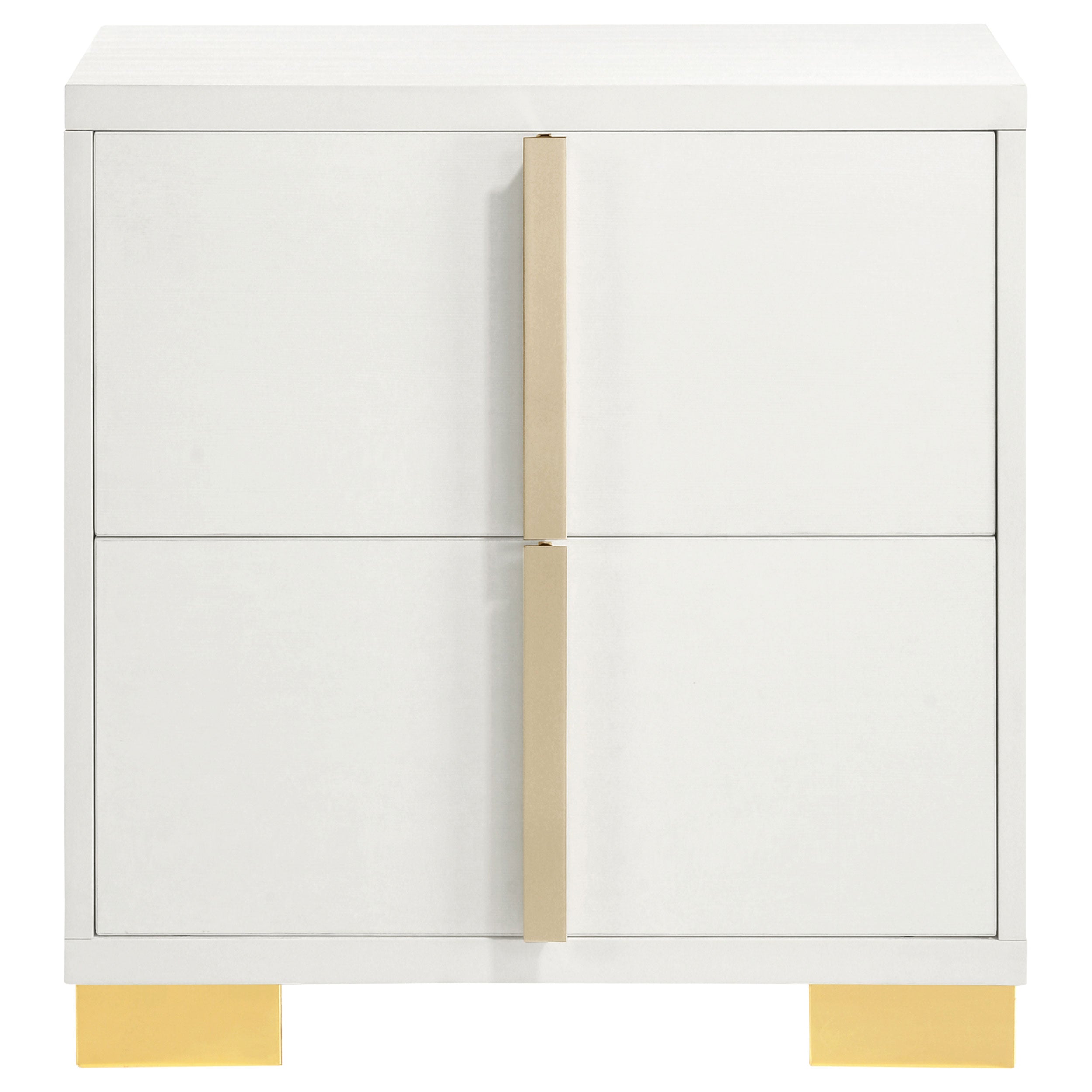 Marceline 2-drawer Nightstand White — view 3