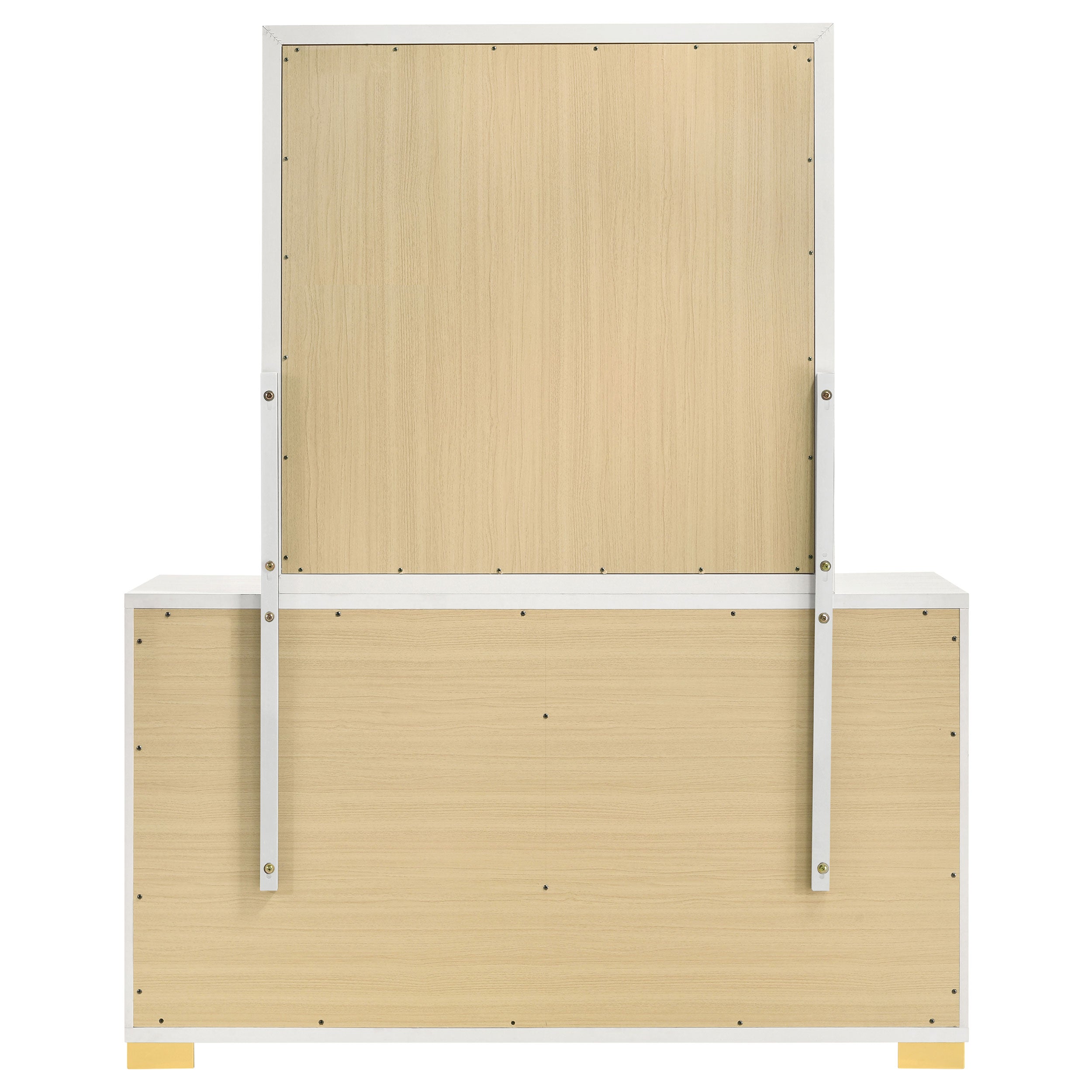 Marceline 6-drawer Dresser with Mirror White — view 7