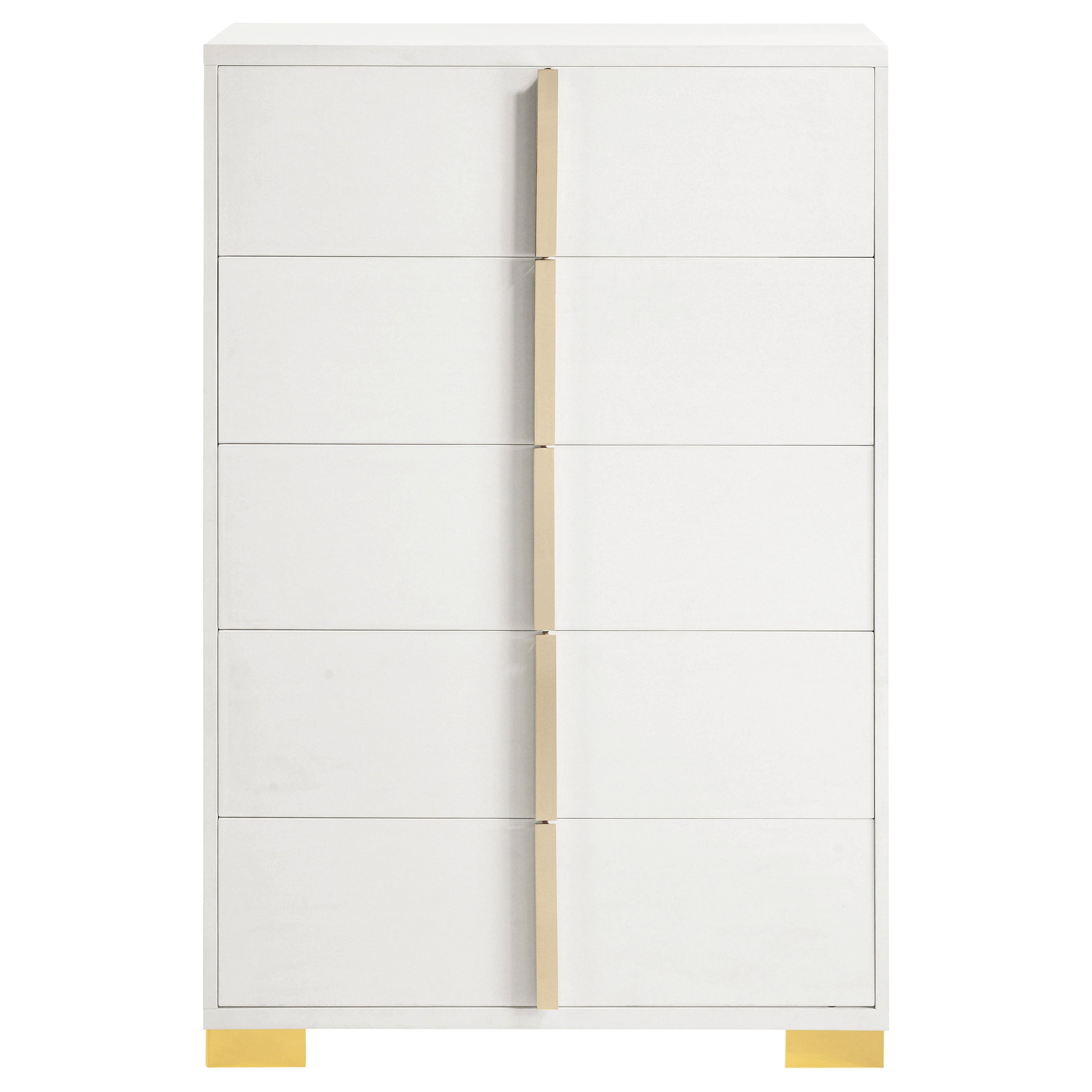 Marceline 5-drawer Bedroom Chest White — view 3