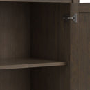 Ela - Wide Storage Cabinet - Smoky Brown