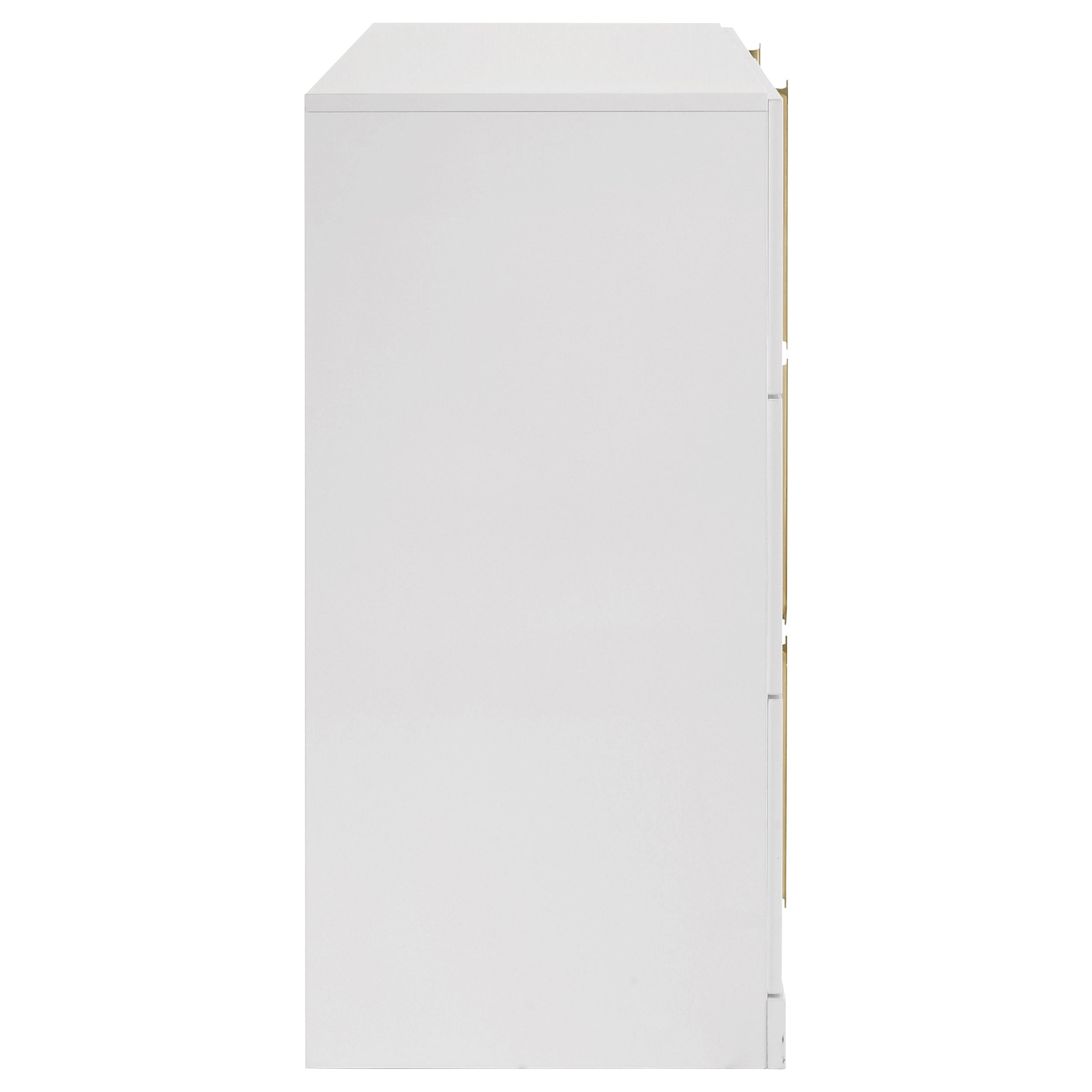 Ines 6-drawer Bedroom Dresser Cabinet White High Gloss — view 6