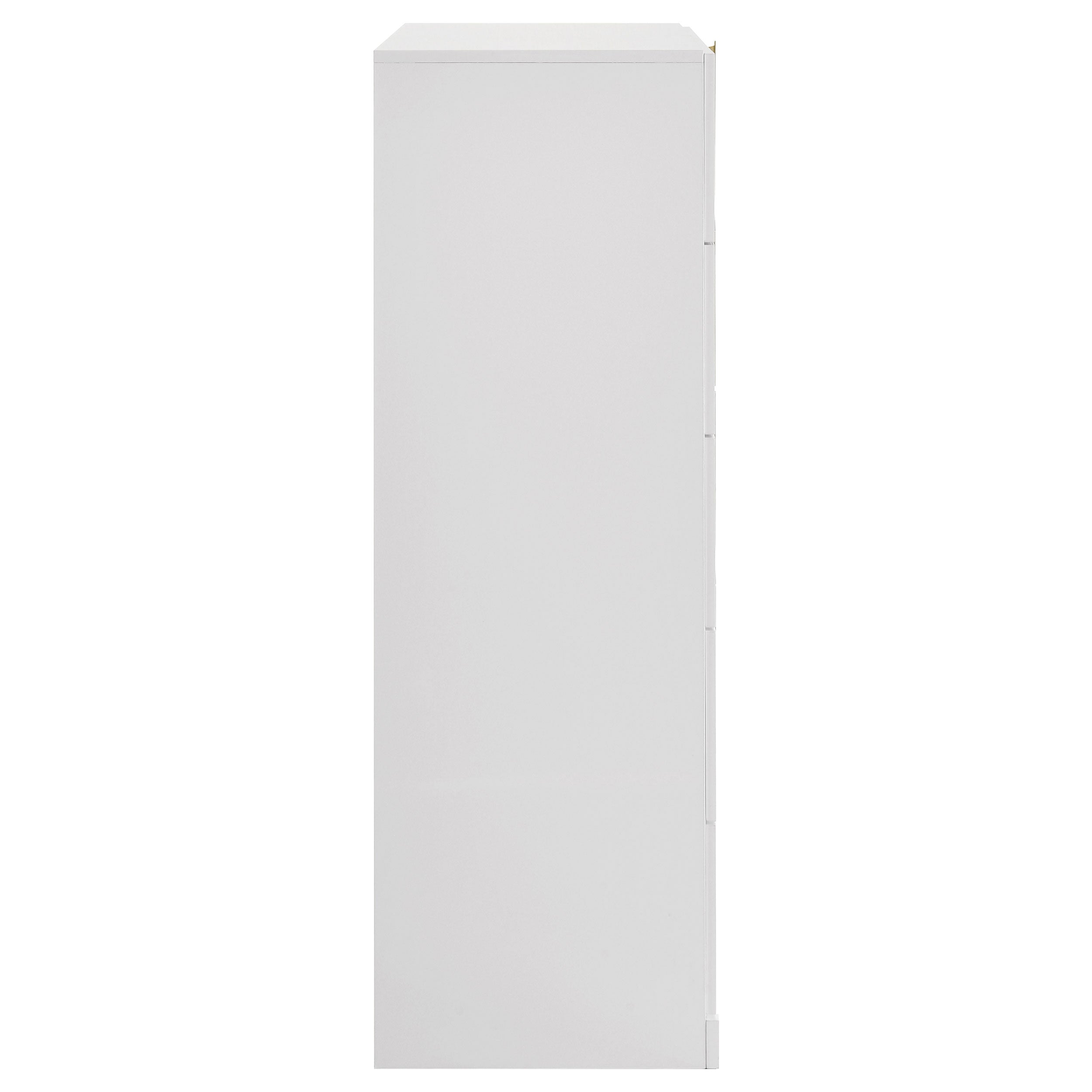 Ines 5-drawer Bedroom Chest of Drawers White High Gloss — view 6