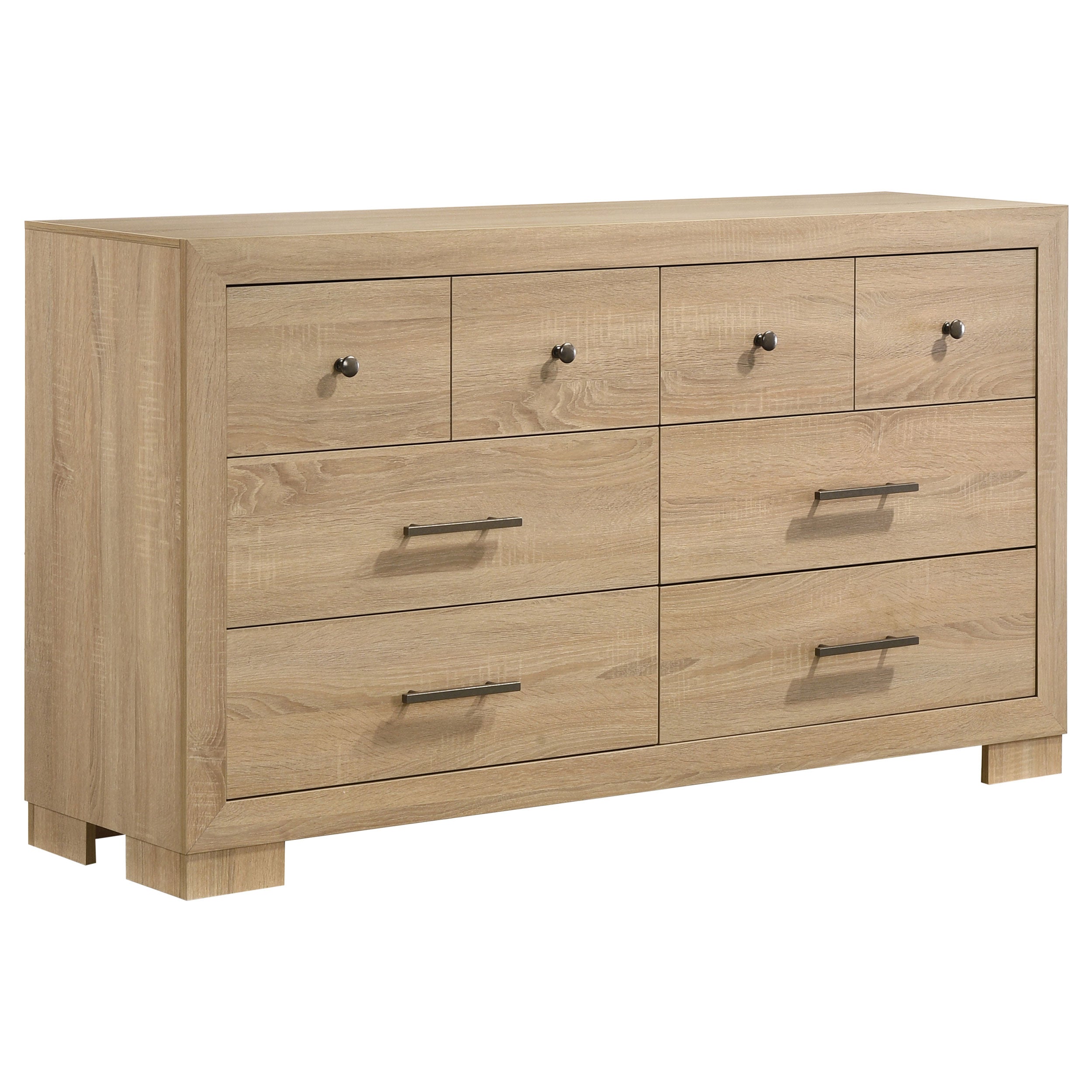 Arielle 5-piece Queen Bedroom Set Light Oak — view 7