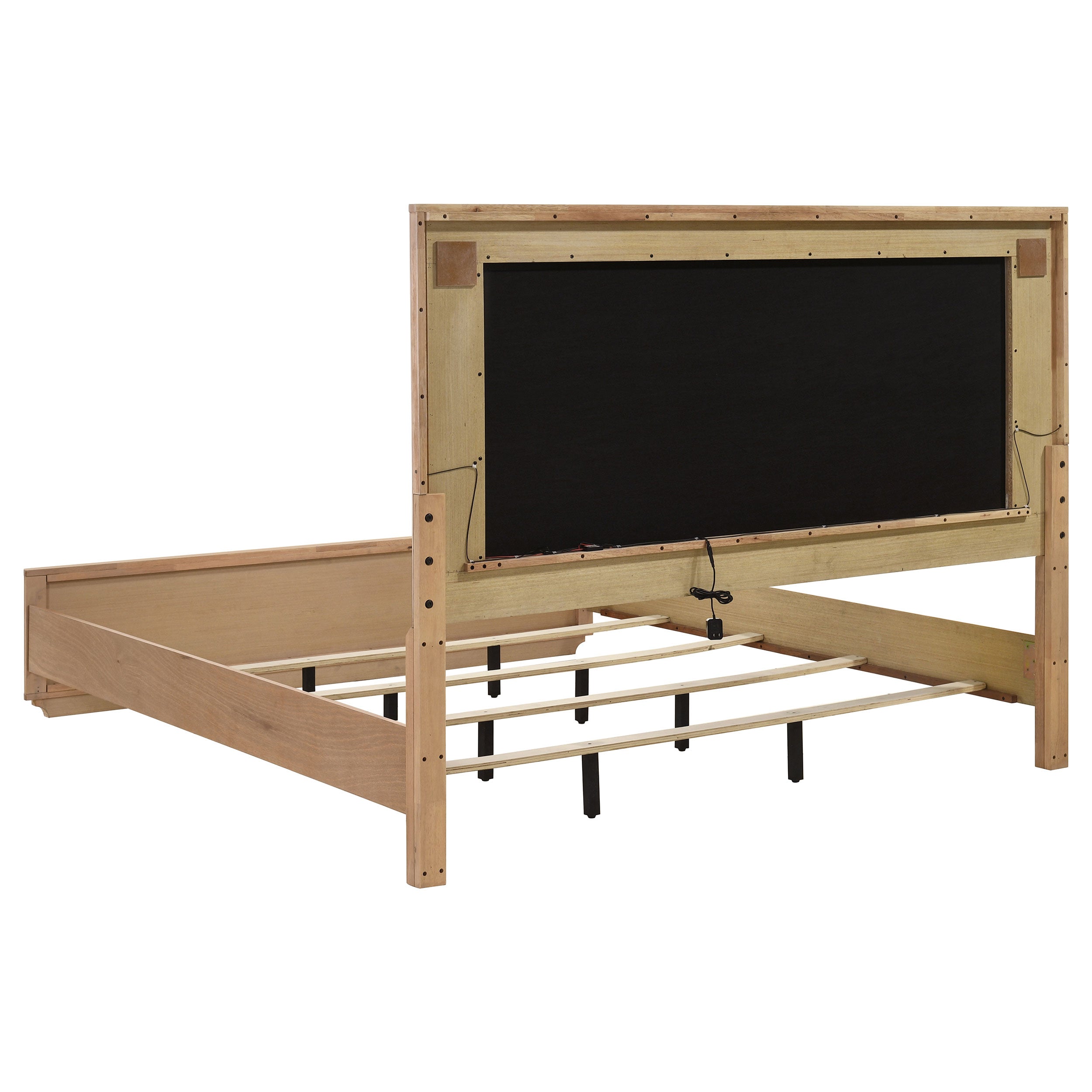Leanne 4-piece Eastern King Bedroom Set Light Oak — view 4