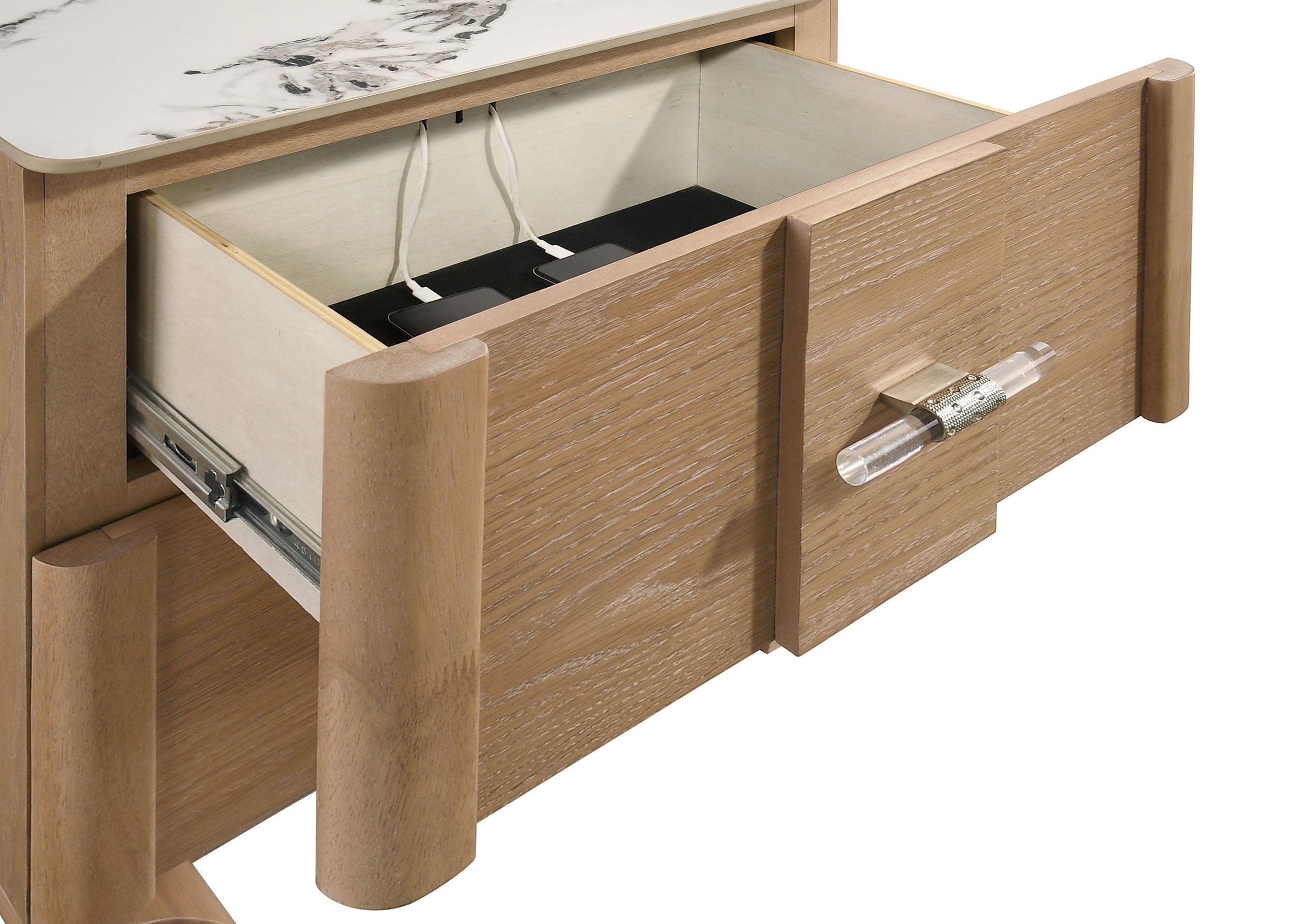 Leanne 4-piece Eastern King Bedroom Set Light Oak — view 12