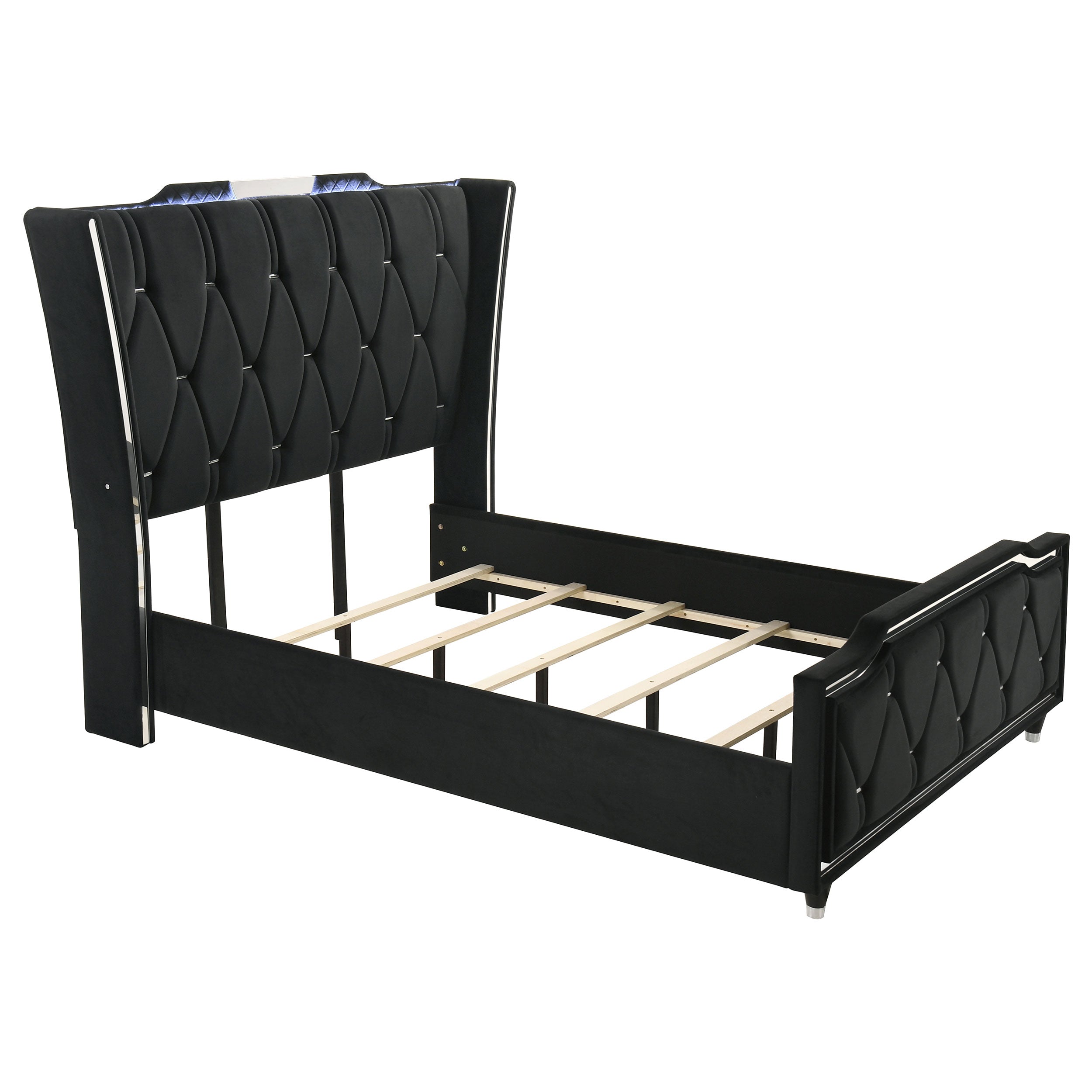 Lorient 4-piece Queen Bedroom Set Black — view 3