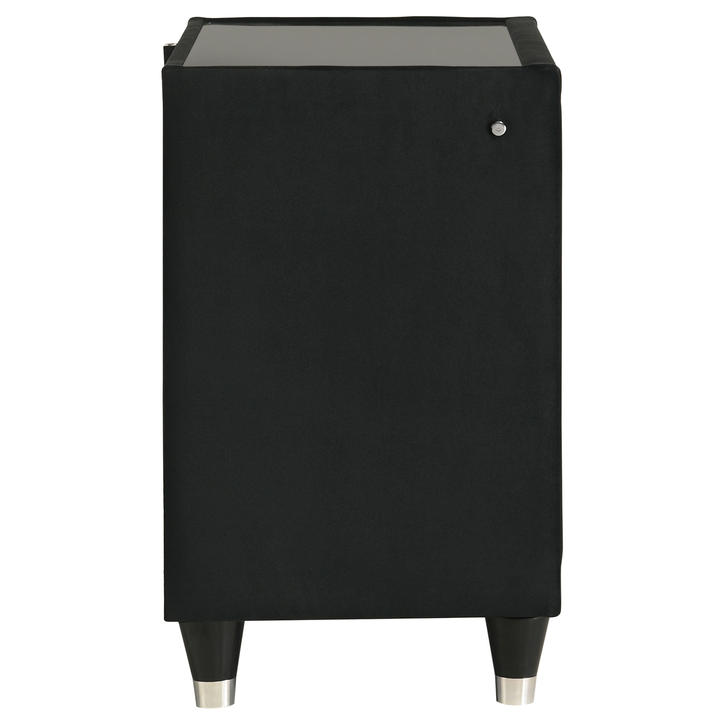 Lorient 2-drawer LED Nightstand with USB Black — view 9
