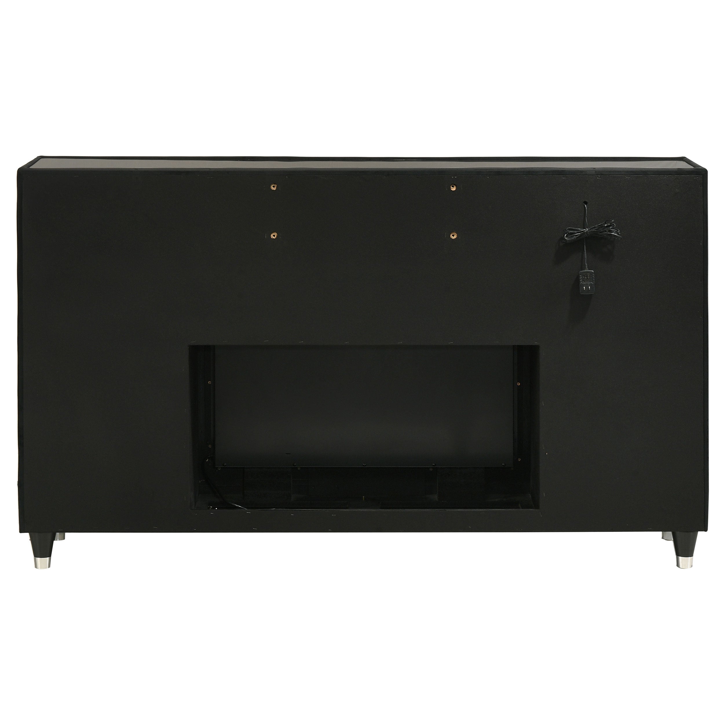 Lorient 8-drawer LED Bedroom Flame Box Dresser Black — view 7