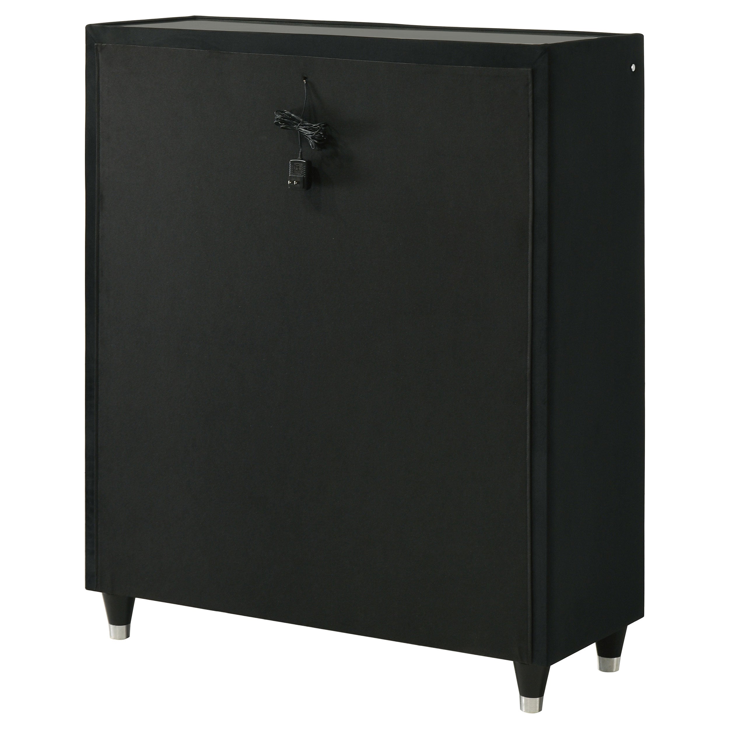 Lorient 5-drawer LED Chest of Drawers Black — view 8