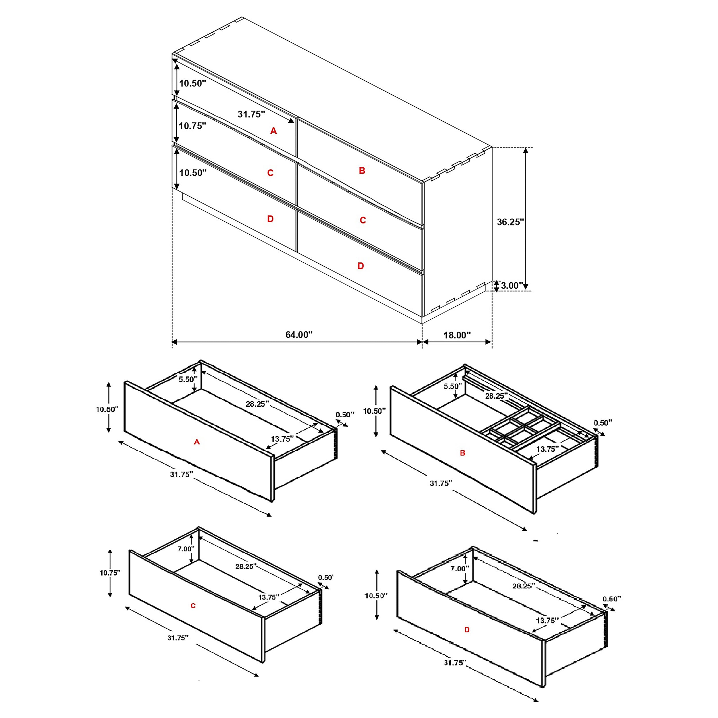 Winslow 4-piece Eastern King Bedroom Set Smokey Walnut — view 9