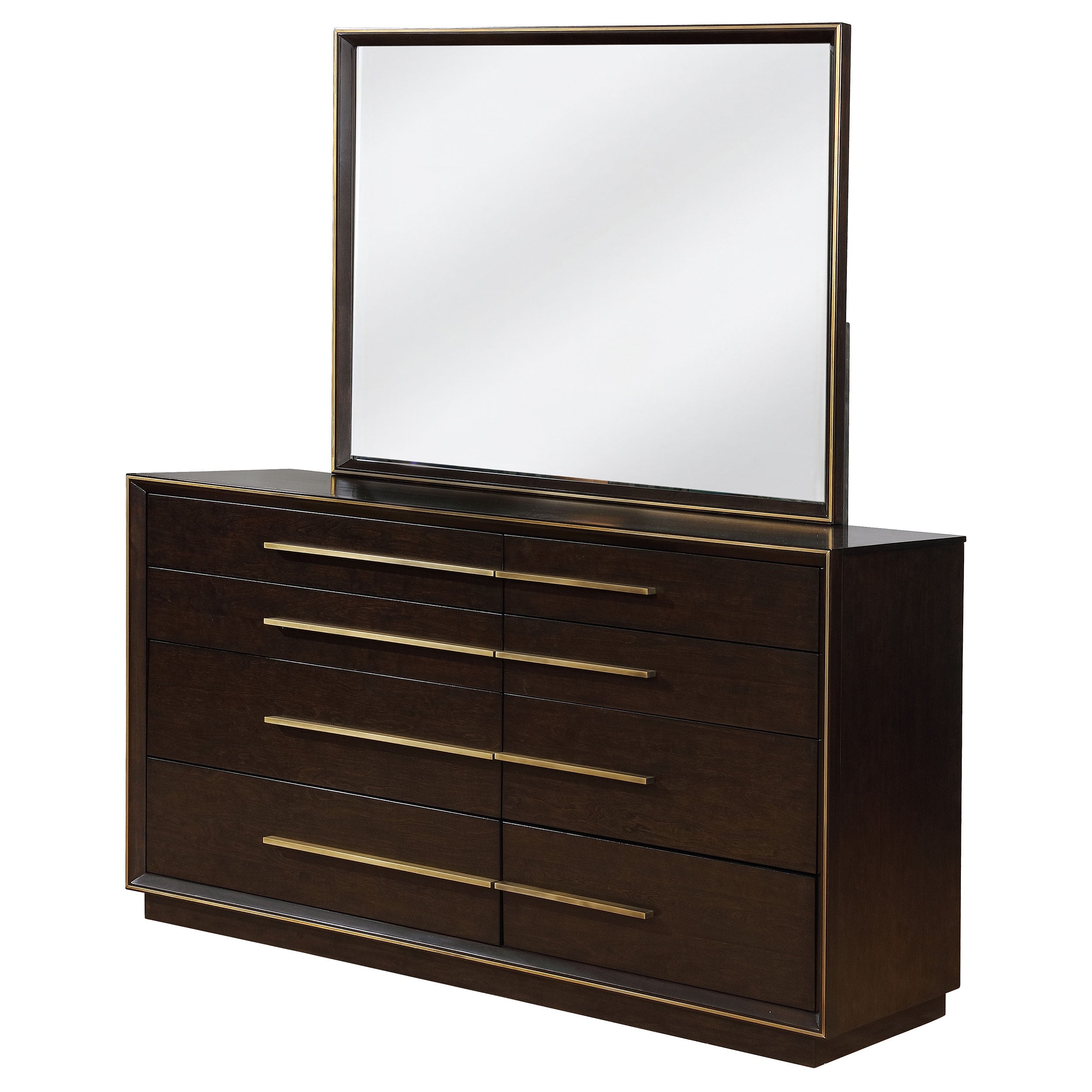 Durango 8-drawer Dresser with Mirror Smoked Peppercorn — view 4