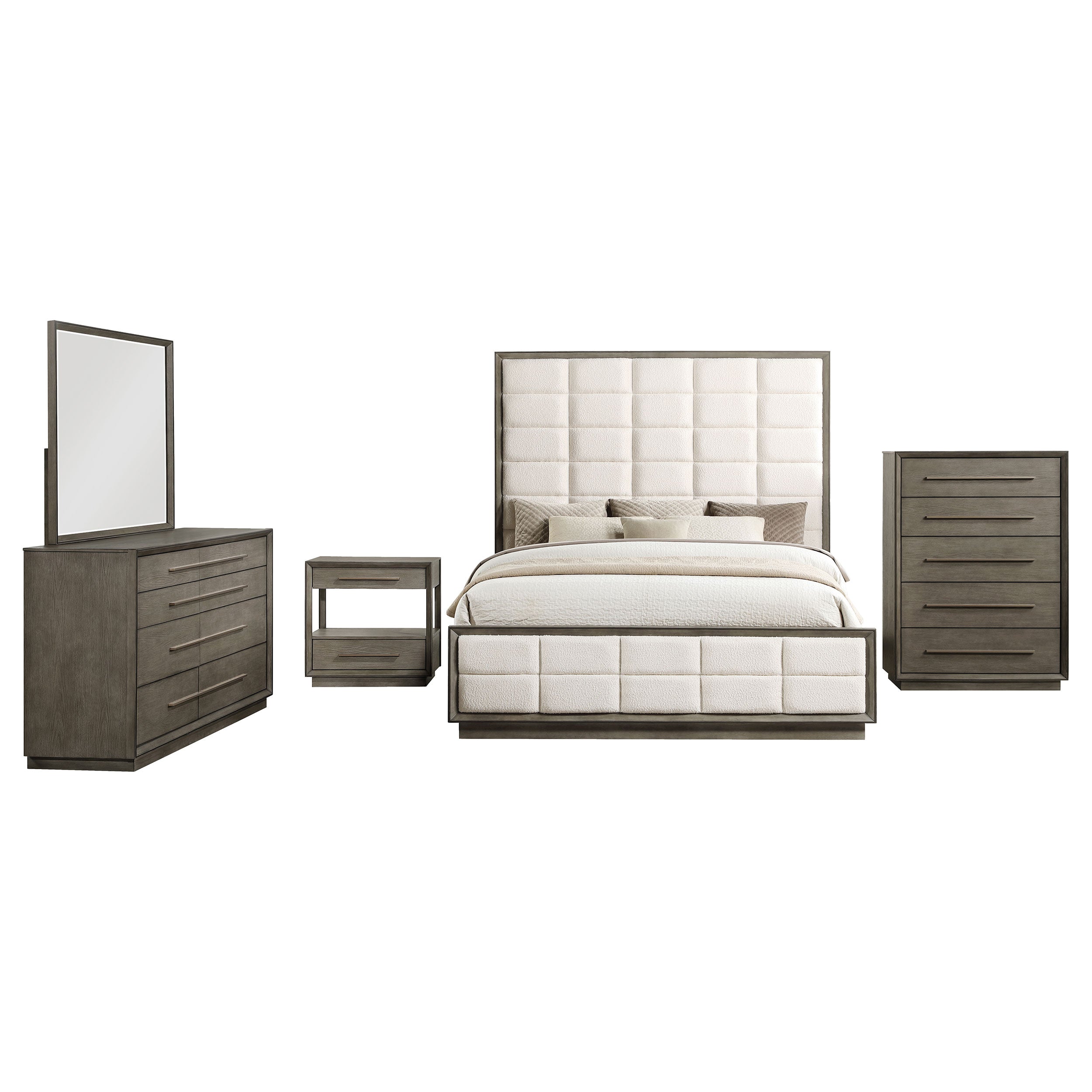 Durango 5-piece California King Bedroom Set Taupe Oak — view 2