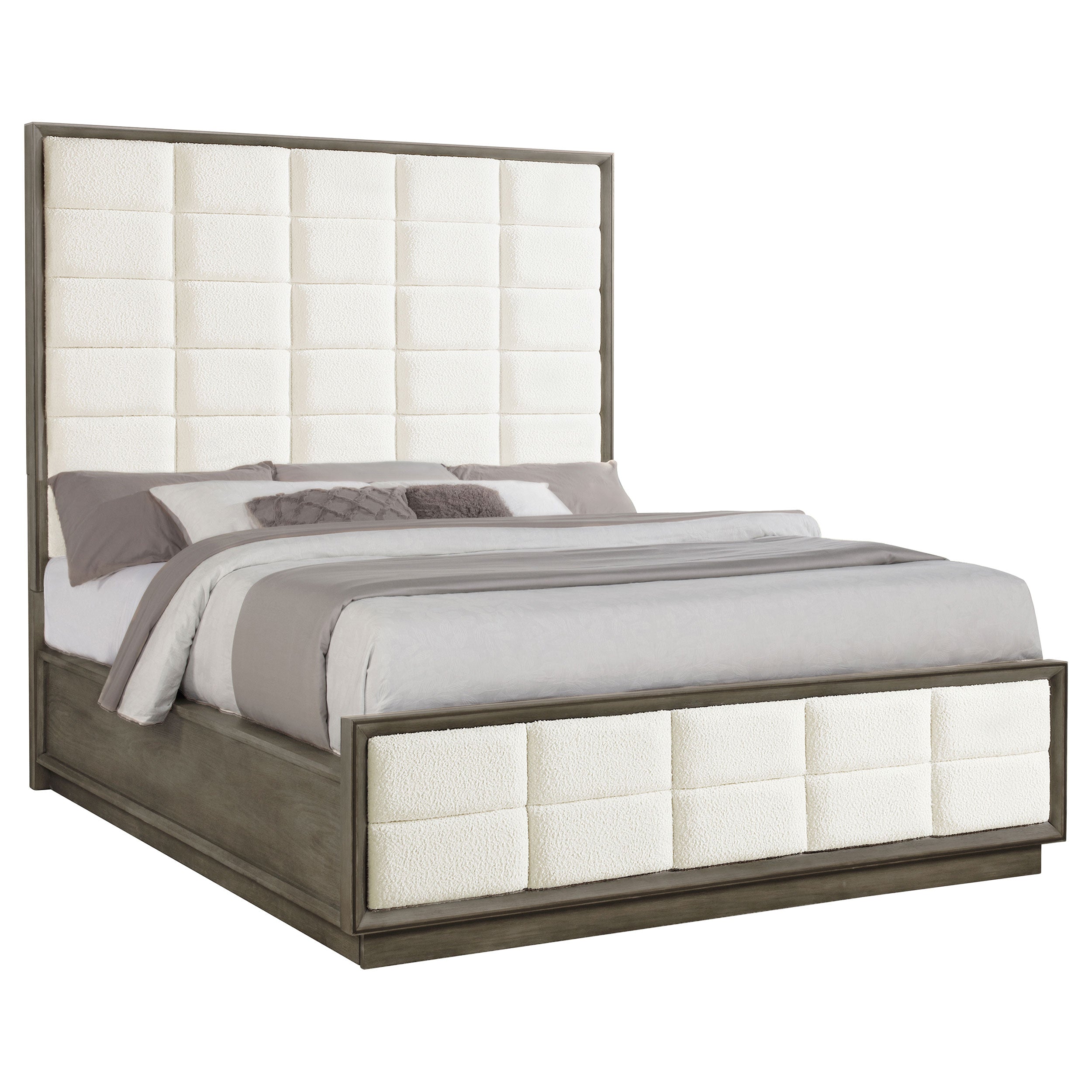 Durango 80-inch California King Panel Bed Taupe Oak — view 3