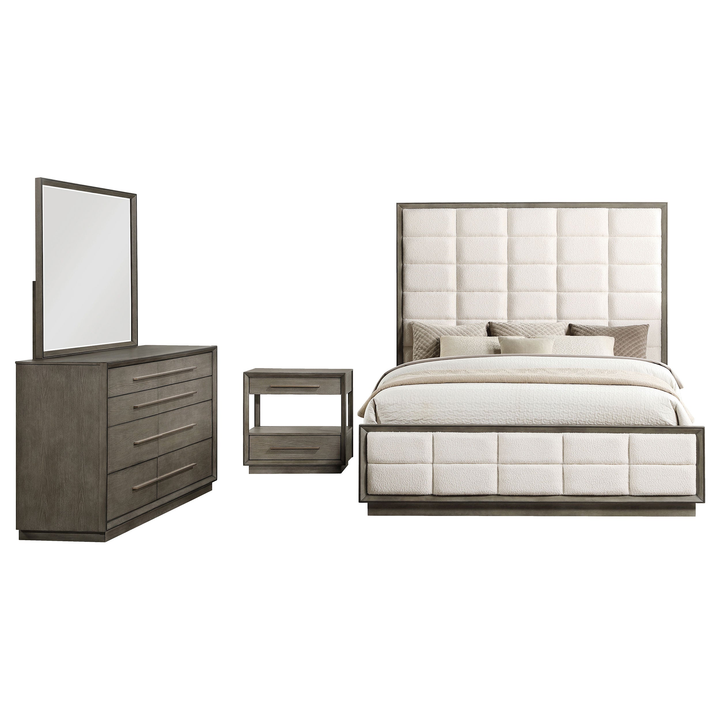 Durango 4-piece Queen Bedroom Set Taupe Oak — view 2