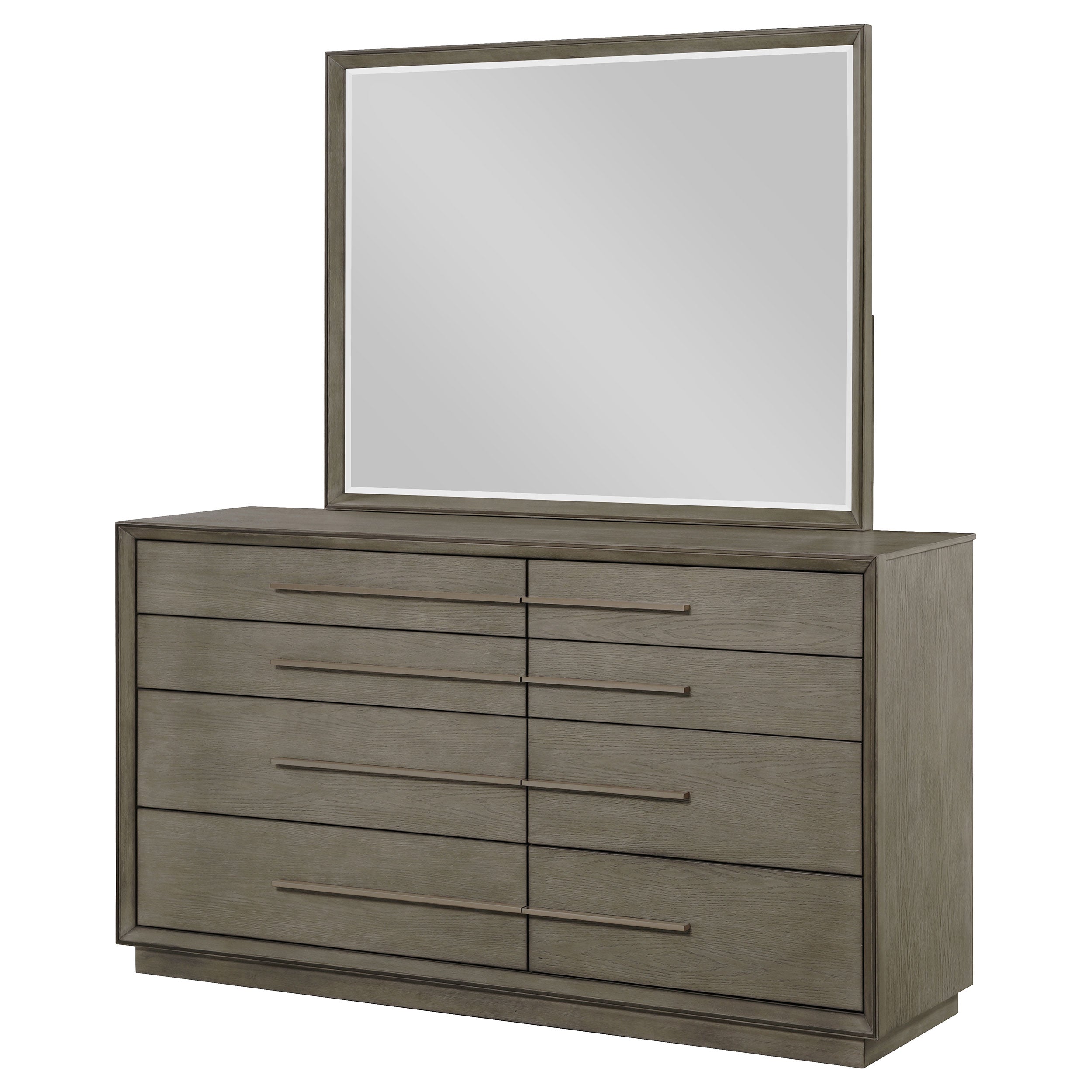 Durango 8-drawer Dresser and Mirror Taupe Oak — view 4