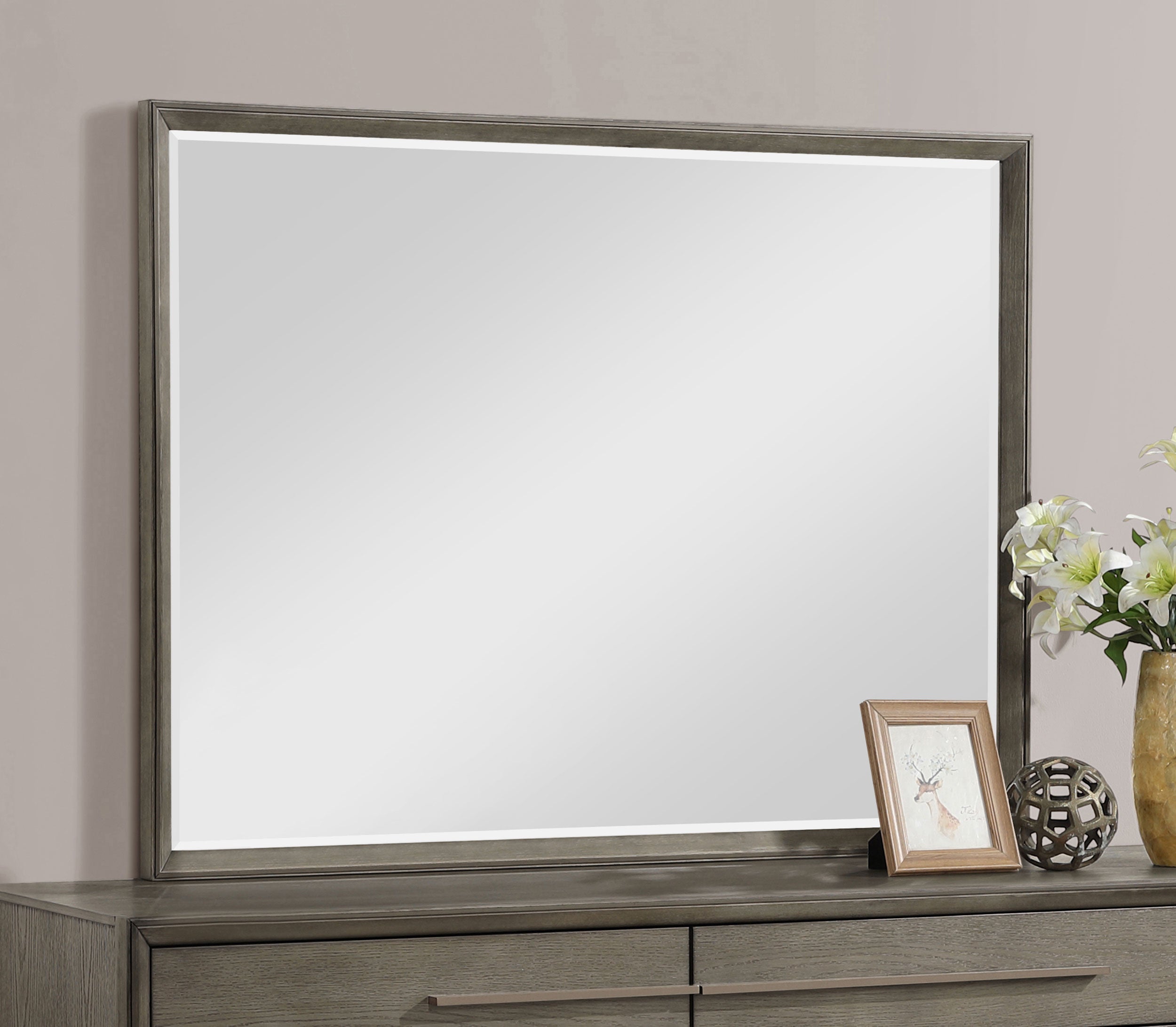 Durango Dresser Mirror Taupe Oak — view 2