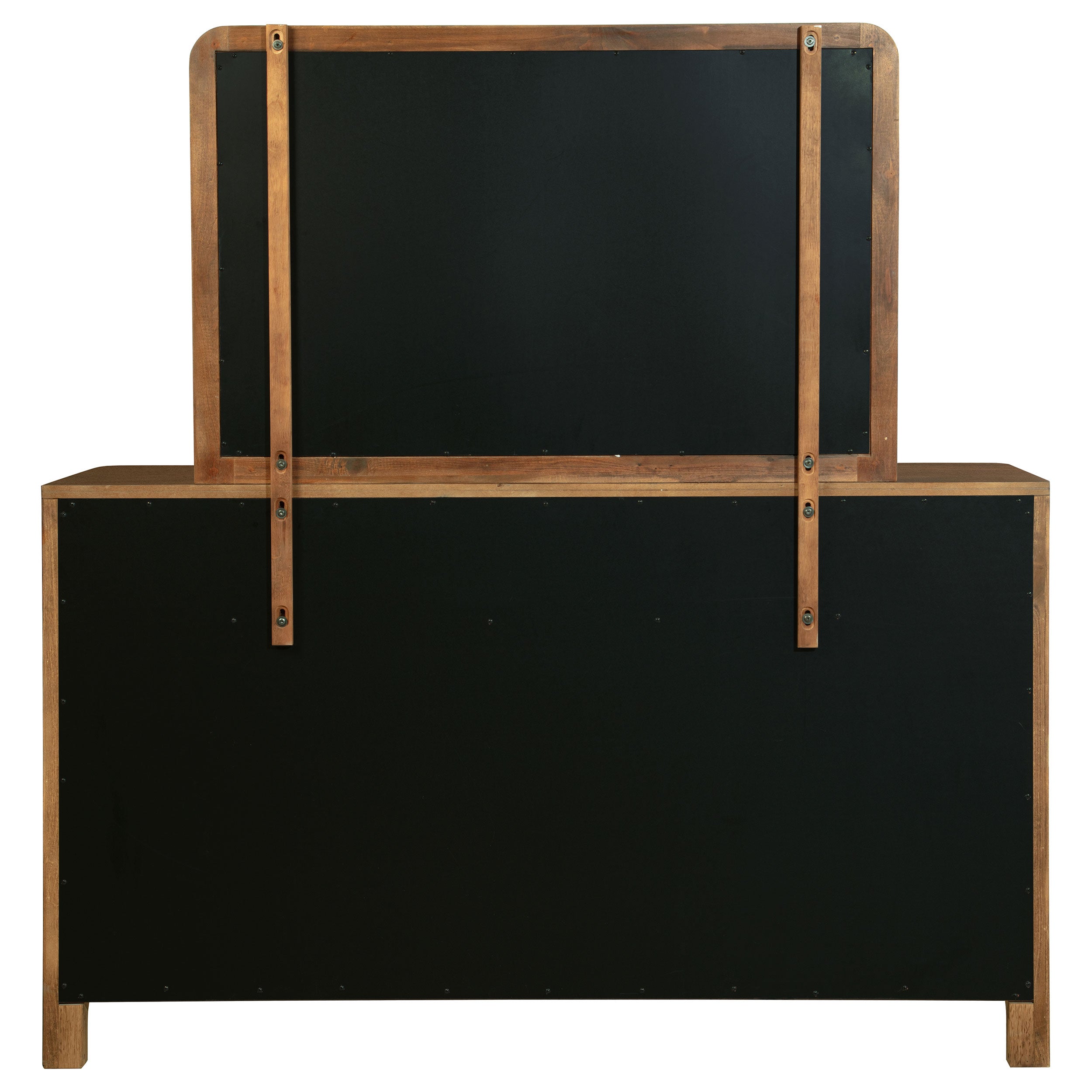 Maderia 8-drawer Dresser and Mirror Walnut — view 7