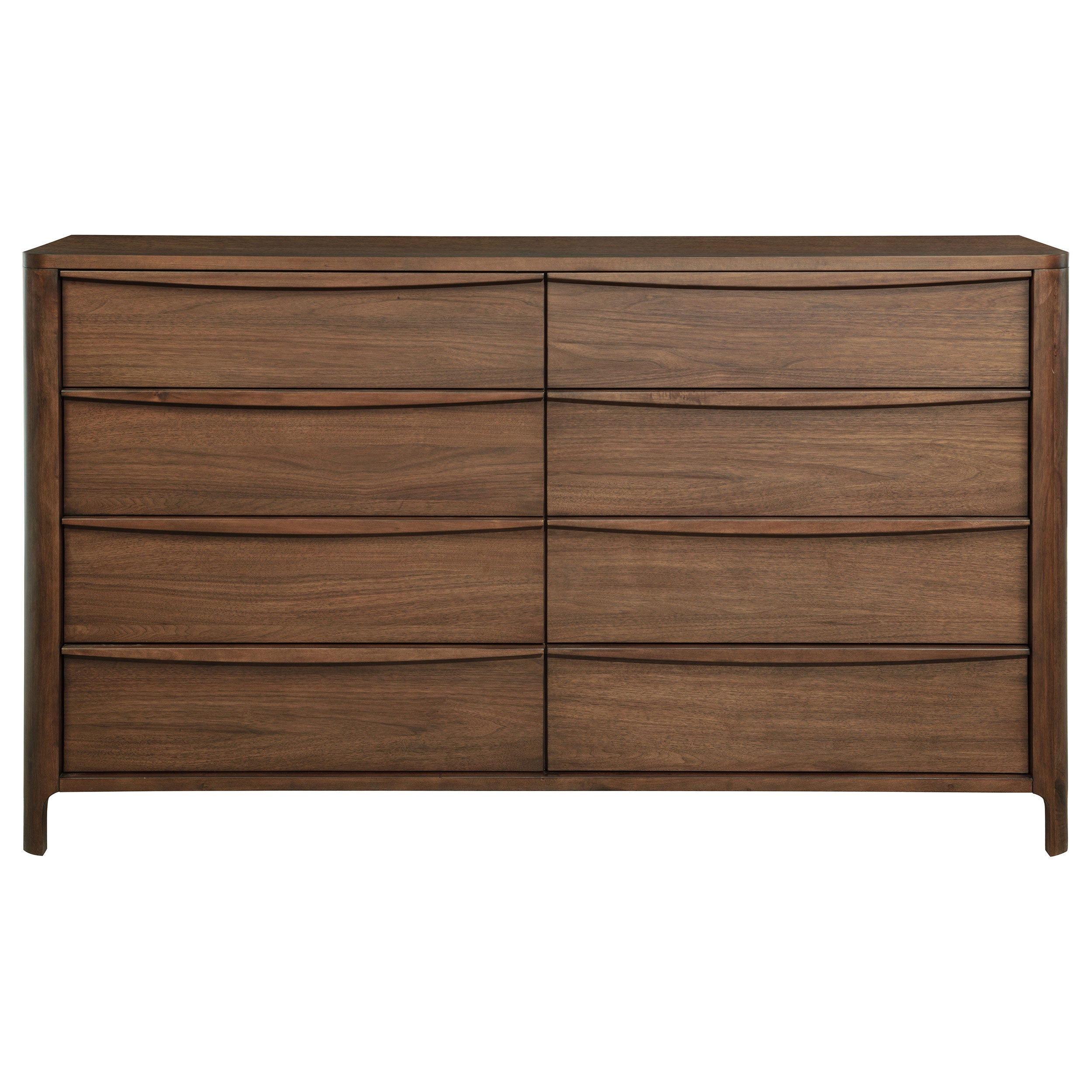 Maderia 8-drawer Dresser Cabinet Walnut — view 3