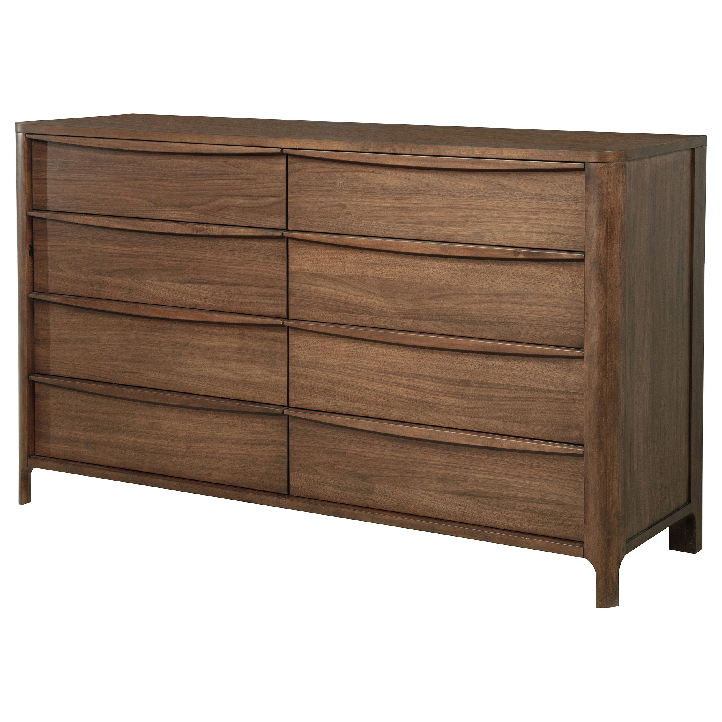 Maderia 8-drawer Dresser Cabinet Walnut — view 4