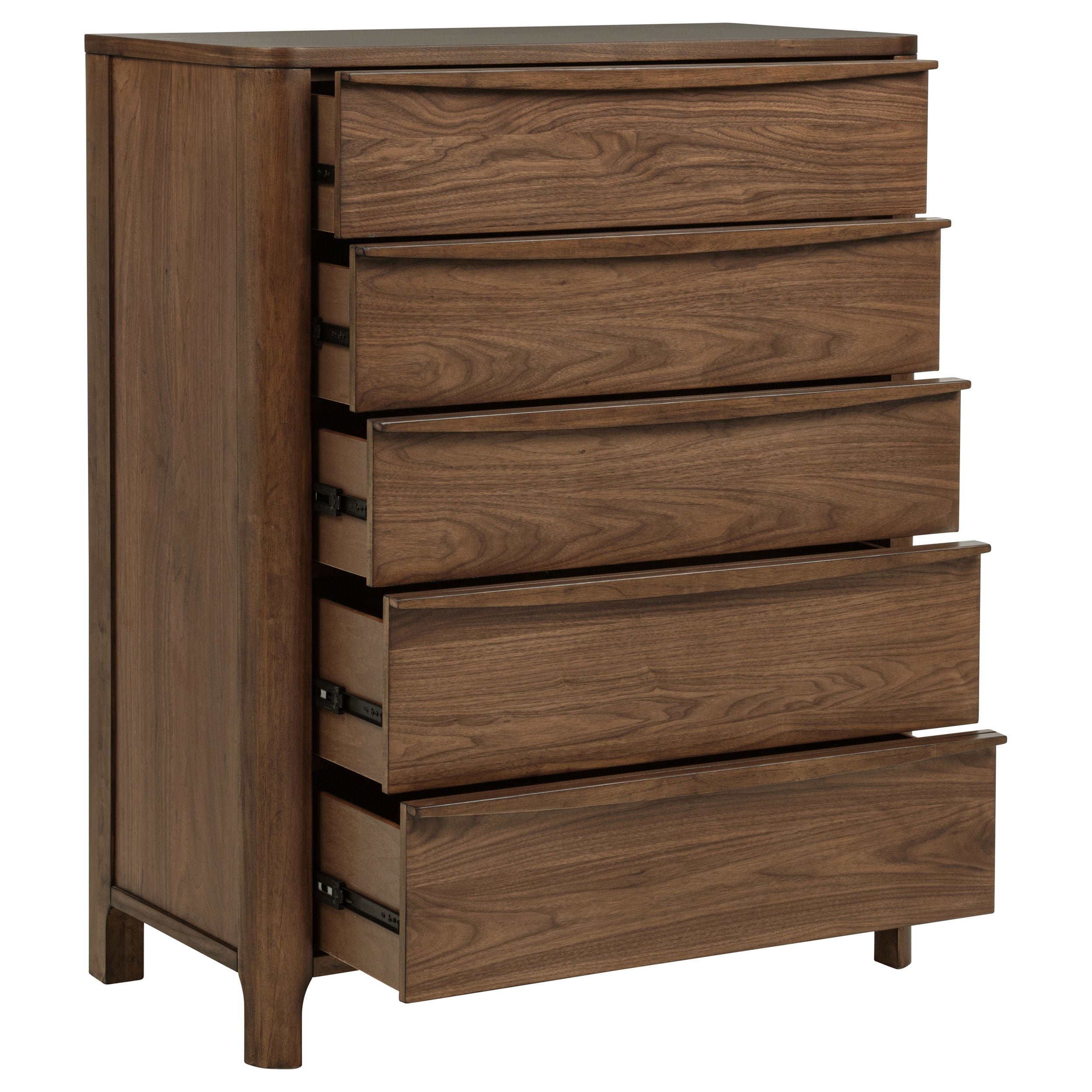 Maderia 5-drawer Chest of Drawers Walnut — view 10