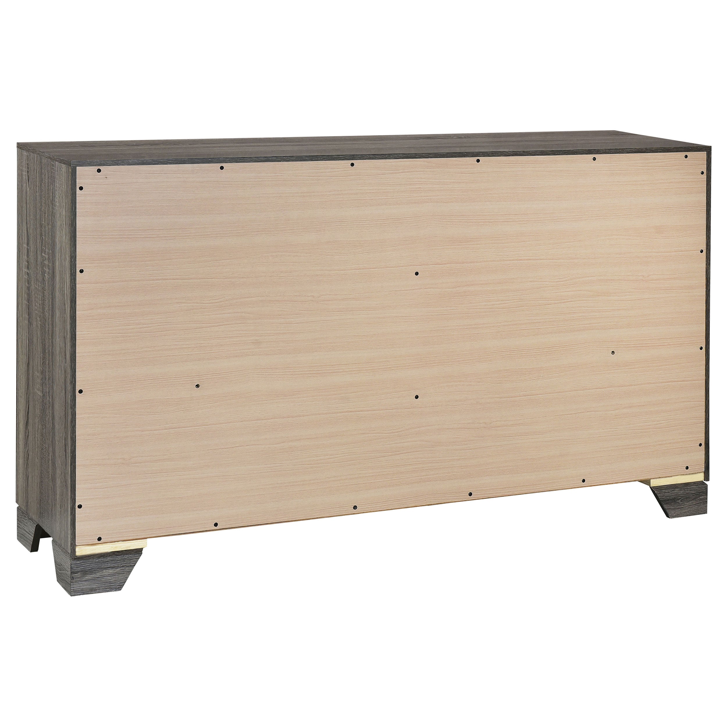 Wright 4-piece Eastern King Bedroom Set Brown Oak — view 8