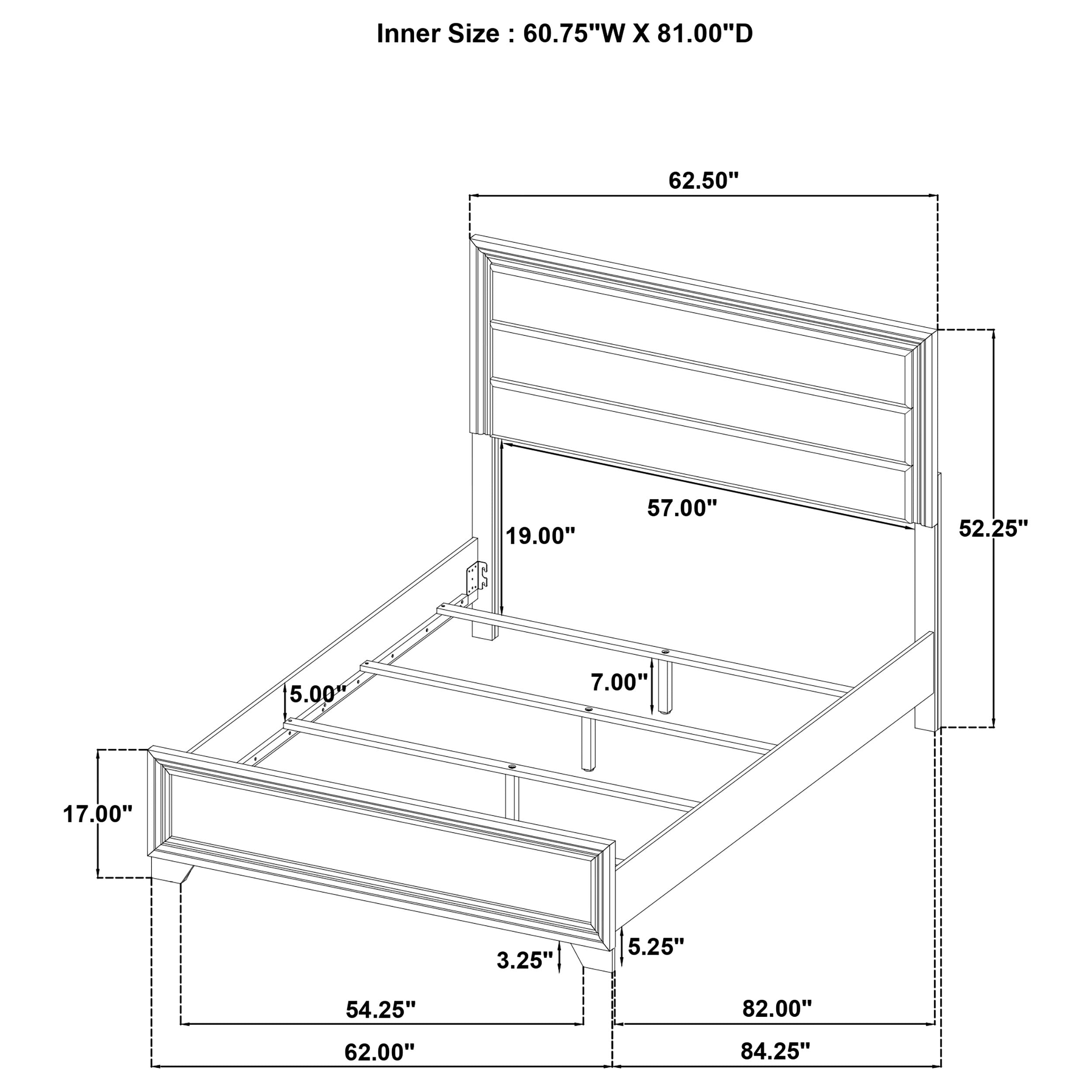 Wright 4-piece Queen Bedroom Set Brown Oak — view 16